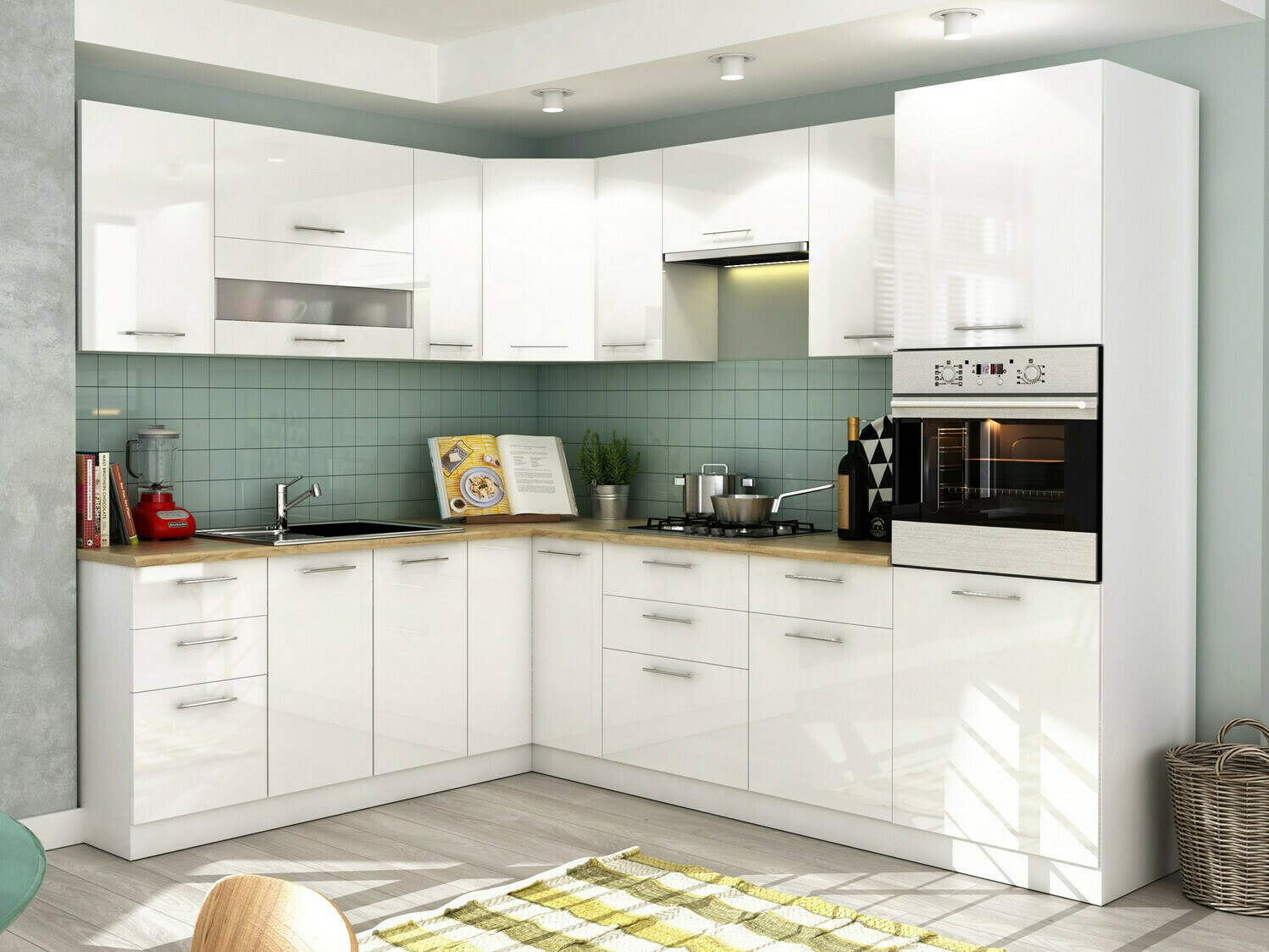 Modularni zidni ormarić Tiffa White 128