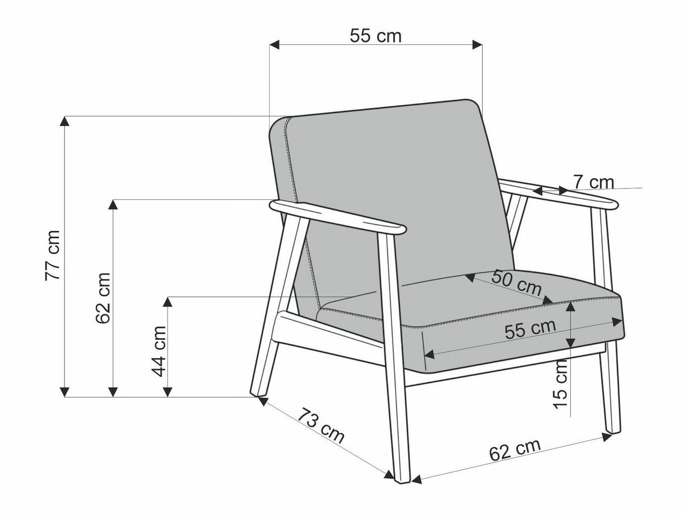 Fotelja Houston 2116 (Castel 19)