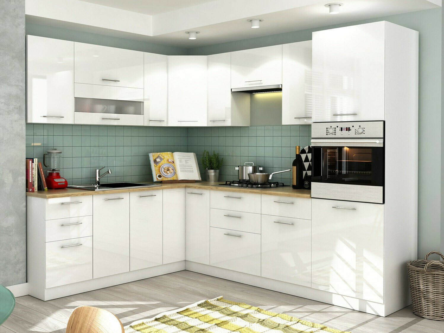 Modularni zidni ormarić Tiffa White 129