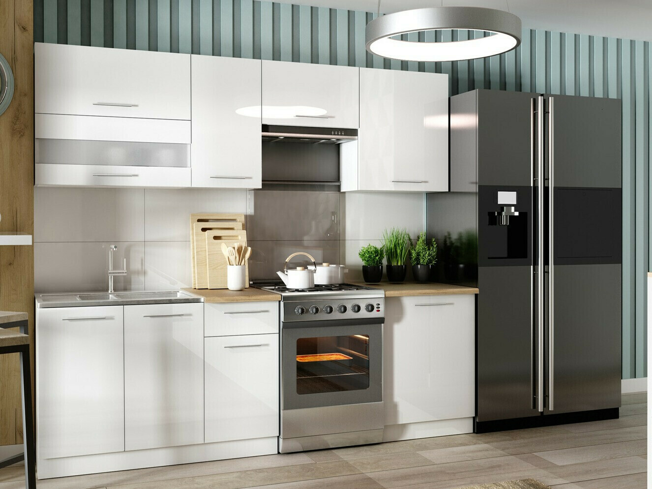 Modularni zidni ormarić Tiffa White 129