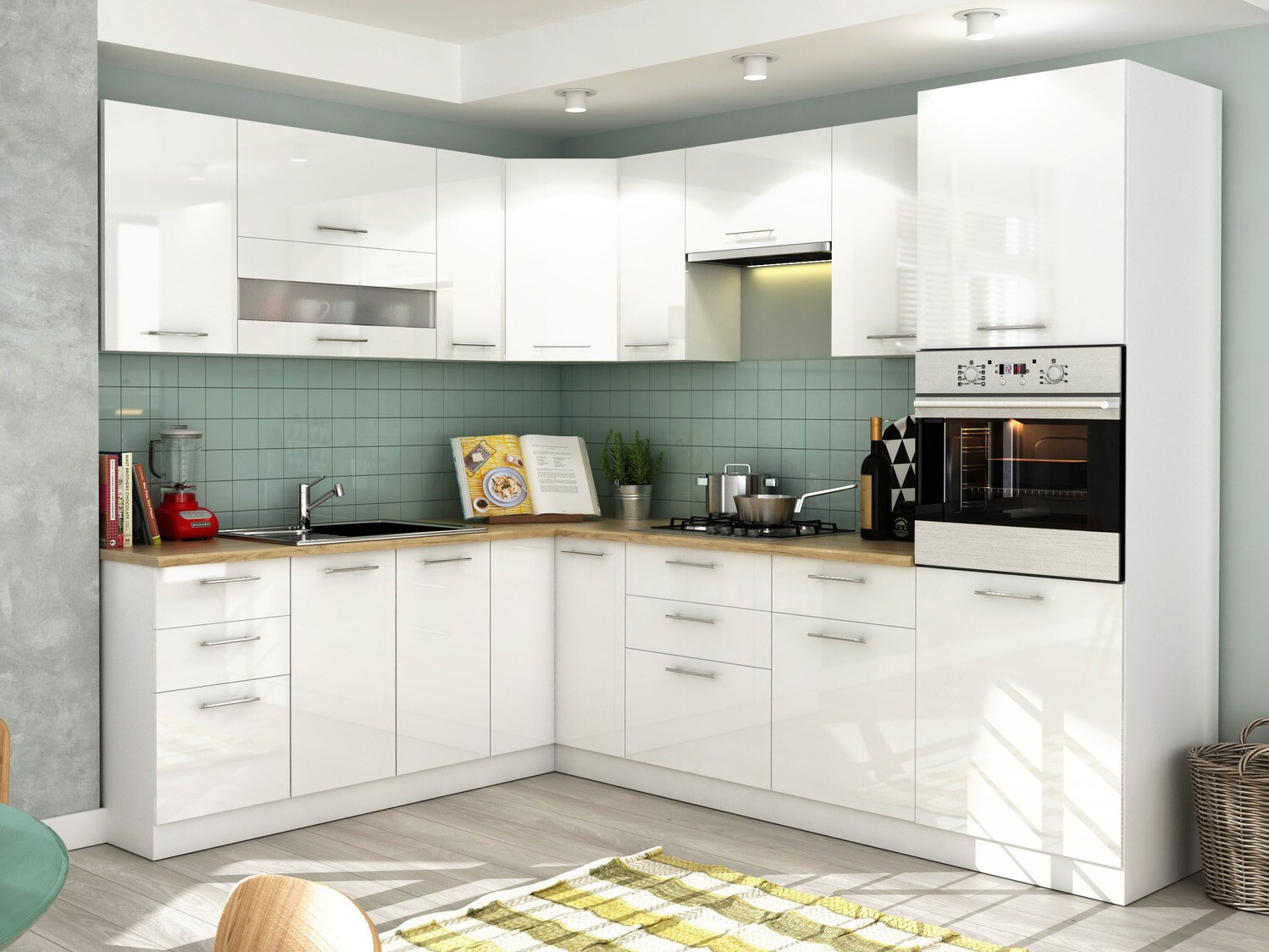 Modularni ormar za ugradne uređaje Tiffa White 135