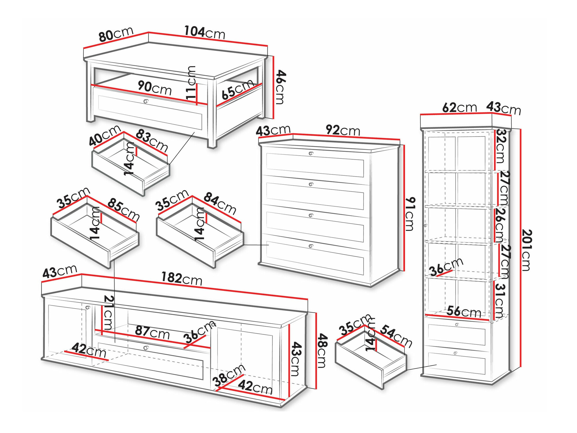 Set za dnevnu sobu Comfivo Ruvlare 107