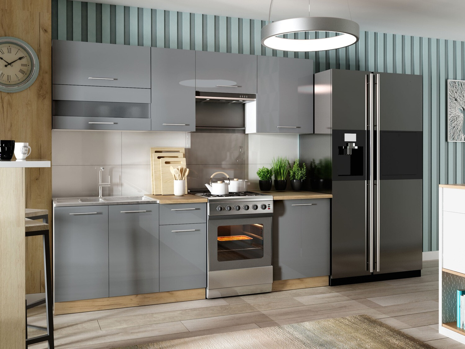 Modularni ormar sa vratima Tiffa Grey 137