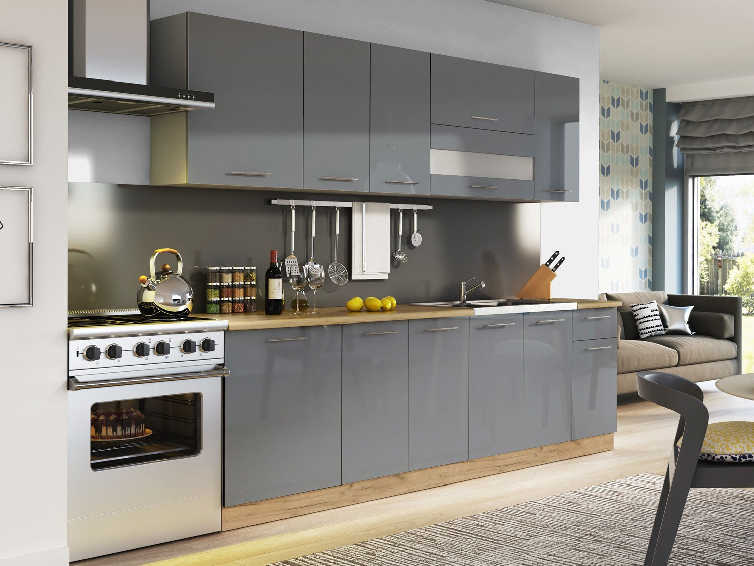 Modularni ormar sa vratima Tiffa Grey 143