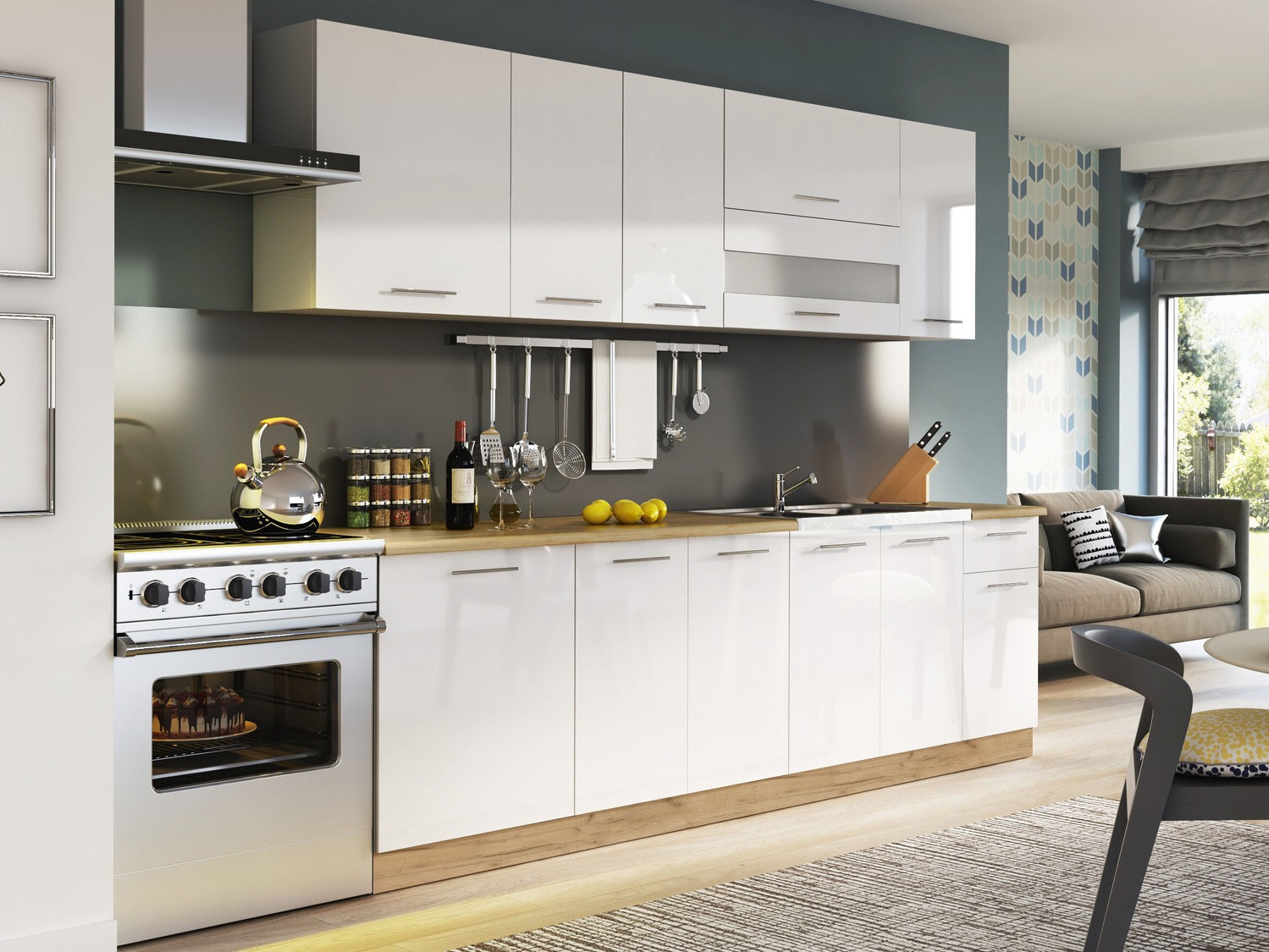 Modularni ormar sa vratima Tiffa White 144