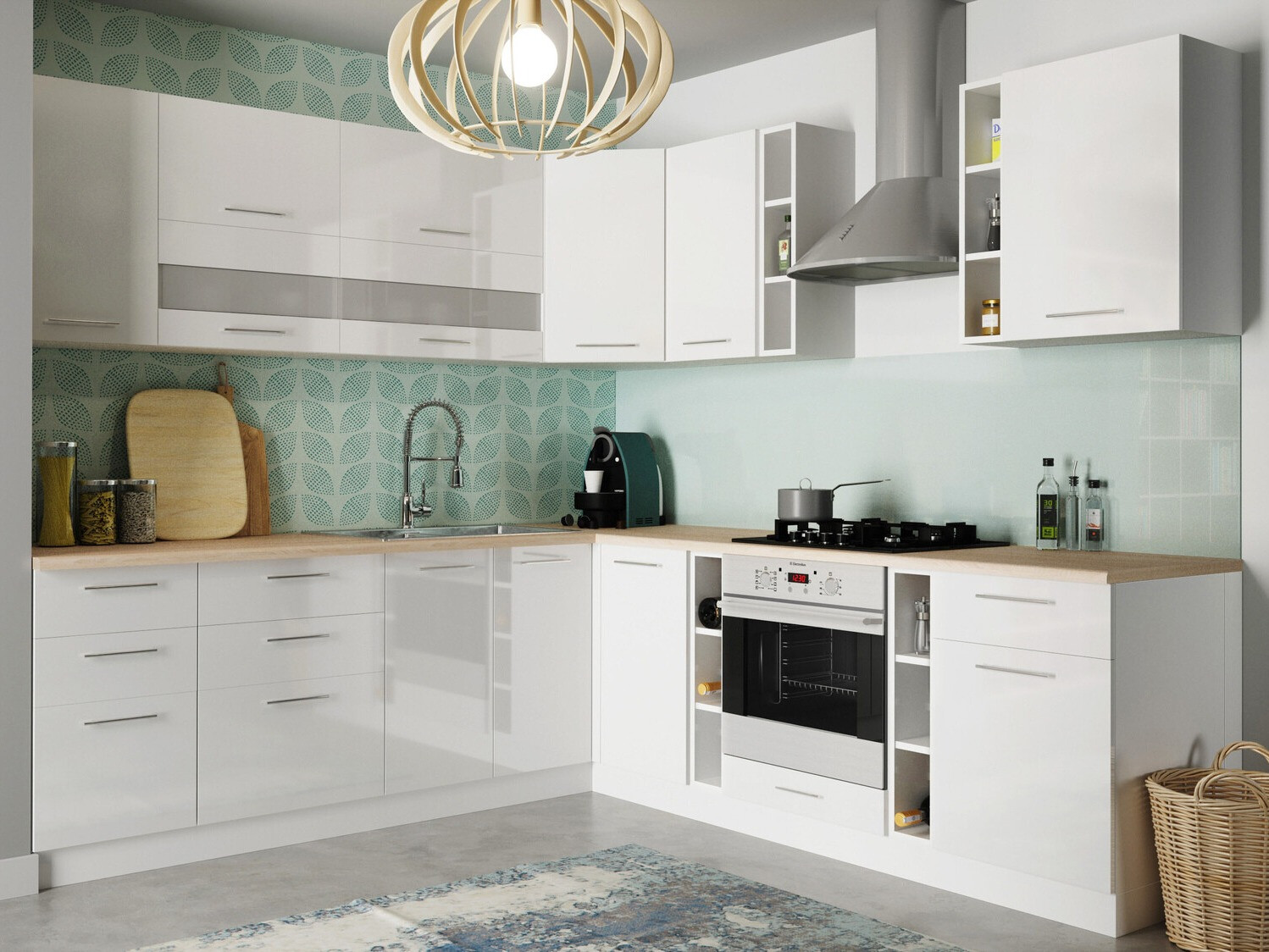 Modularni ormarić sa fiokama Tiffa White 145