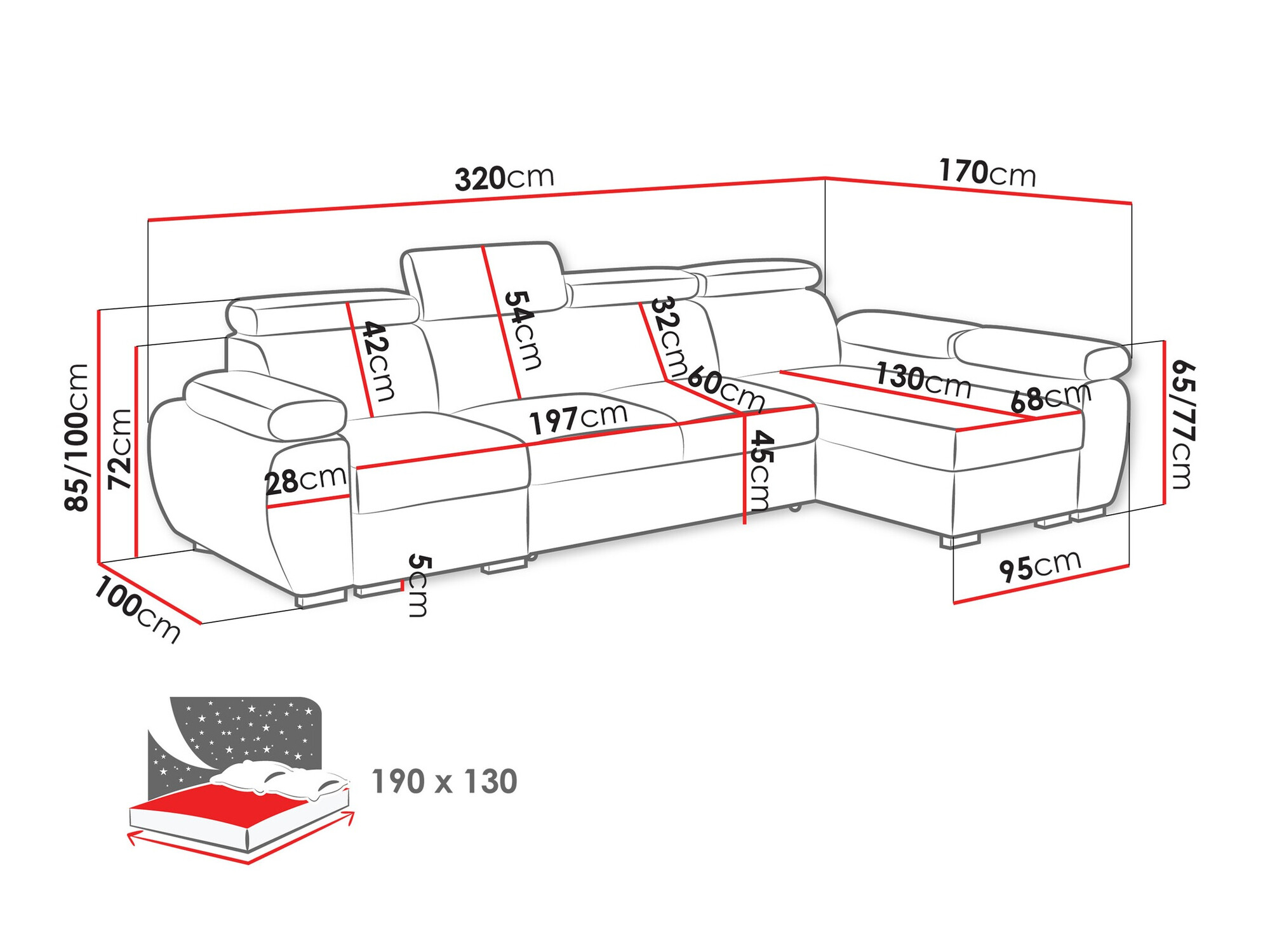 Ugaona sofa Columbus 227 (Paros 02)