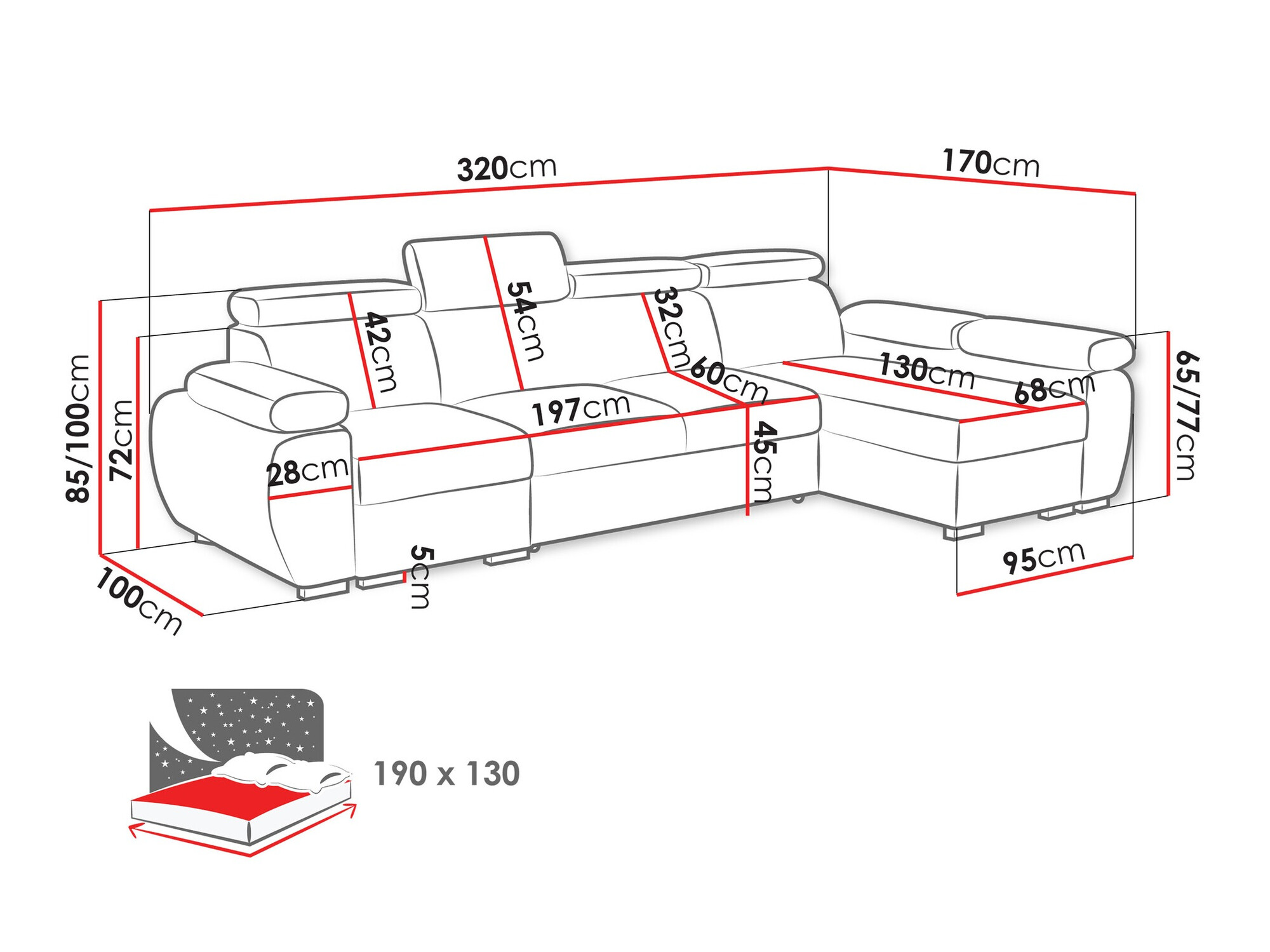 Ugaona sofa Columbus 227 (Paros 05)