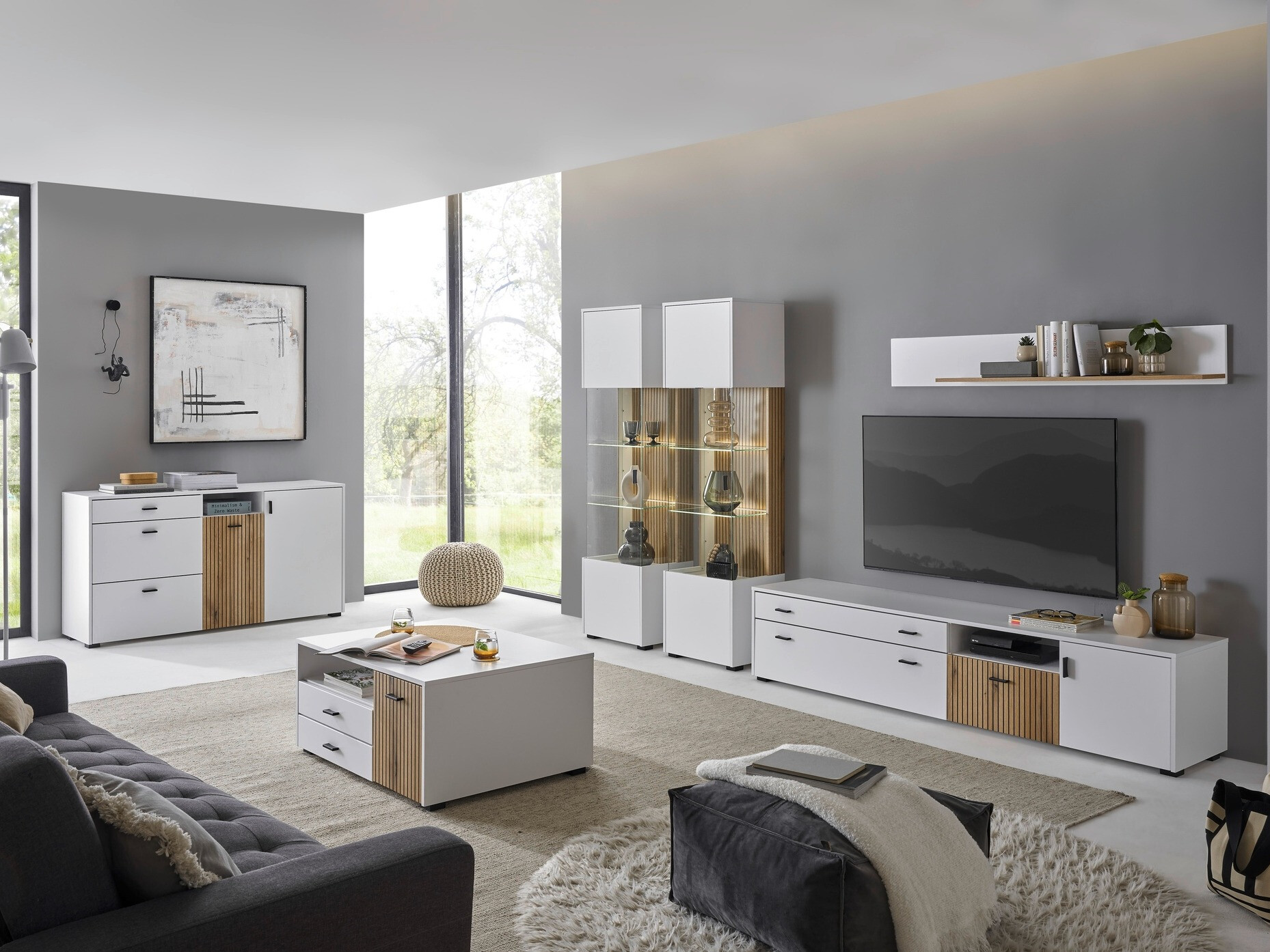 Komoda Belmelu 107 (Belo + Hrast)