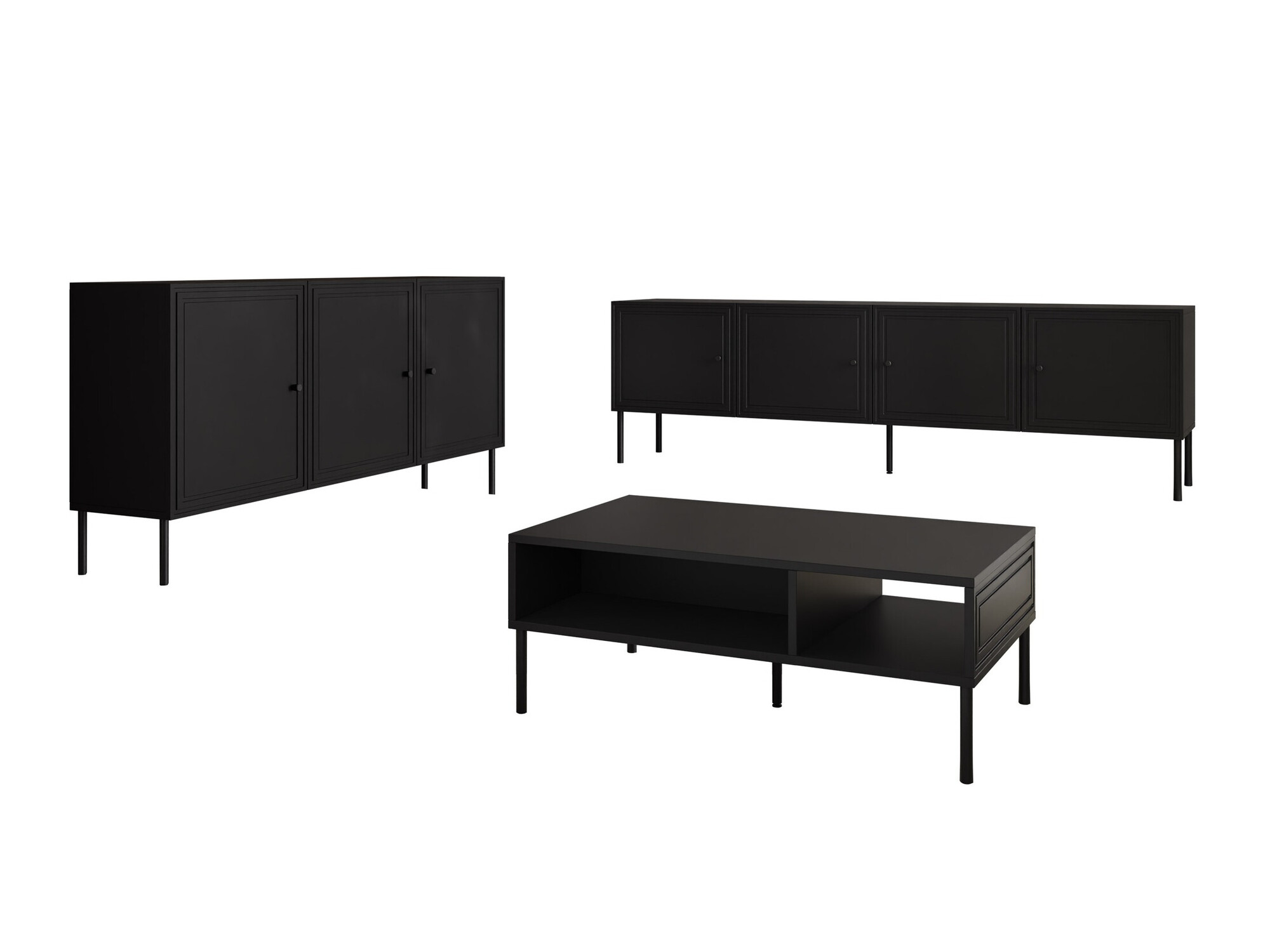 Set za dnevnu sobu Celra I (Crno)