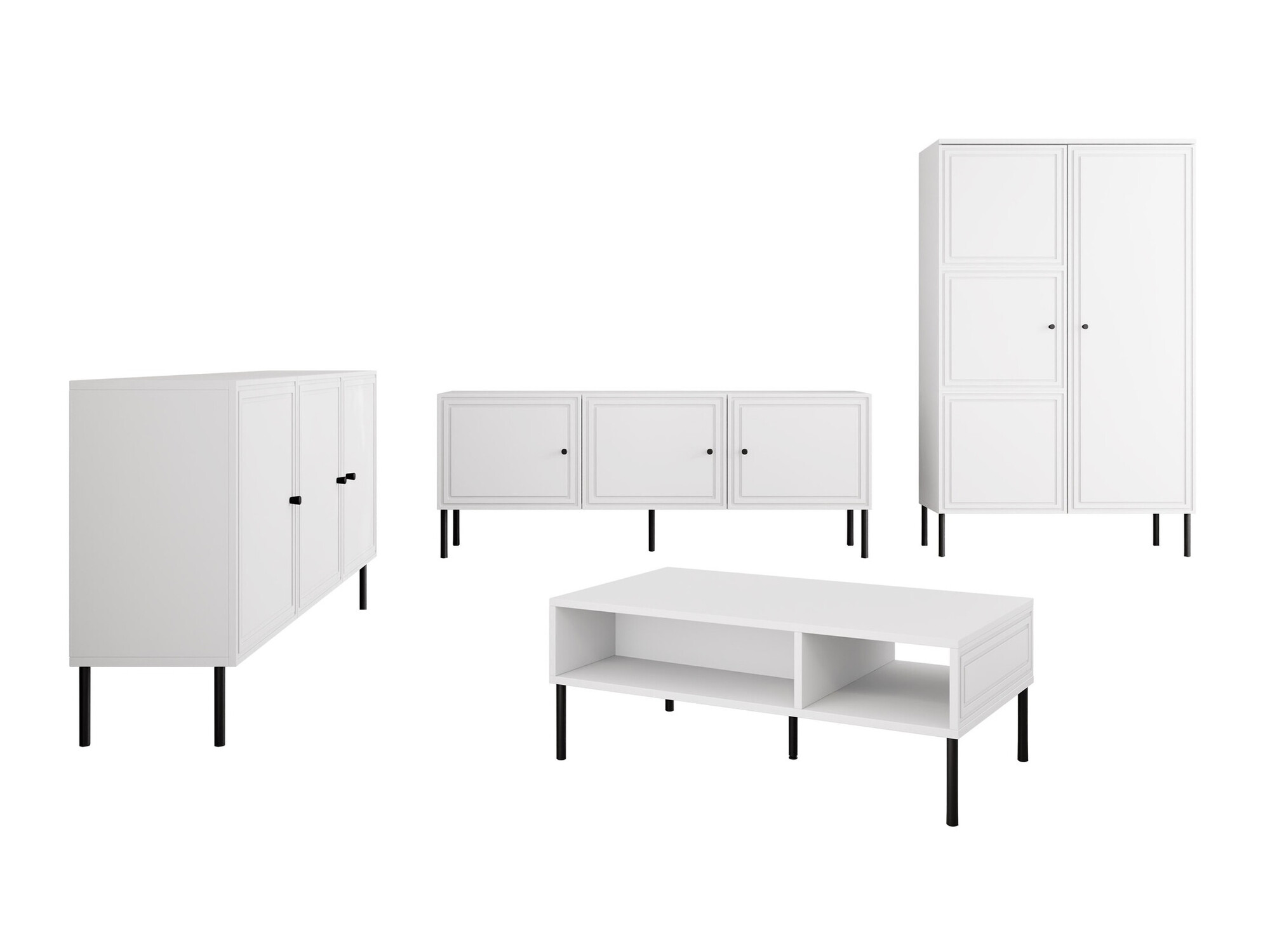Set za dnevnu sobu Celra (Belo)