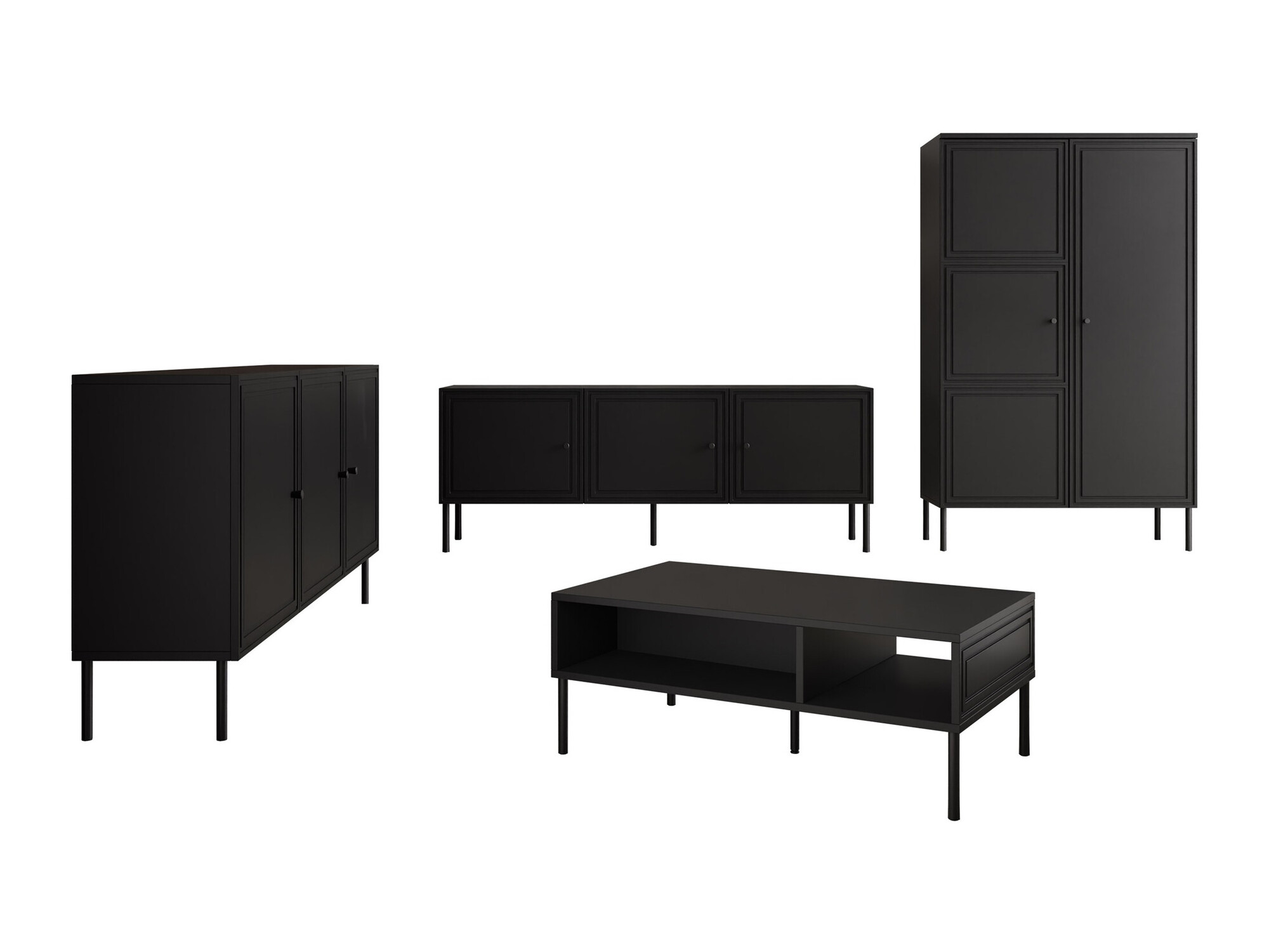 Set za dnevnu sobu Celra (Crno)