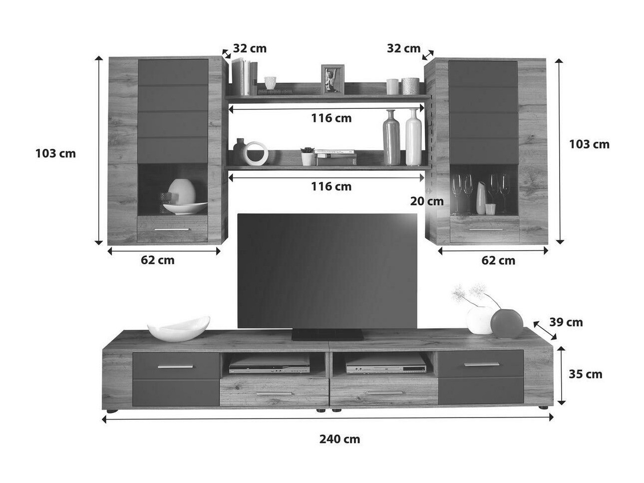 Set za dnevnu sobu Ontario 117