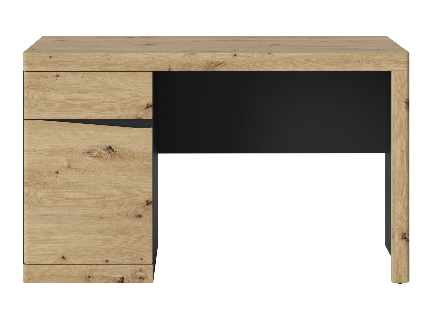 Kancelarijski sto Venlori 120 (Antricit (ugalj) + Zanatski hrast)