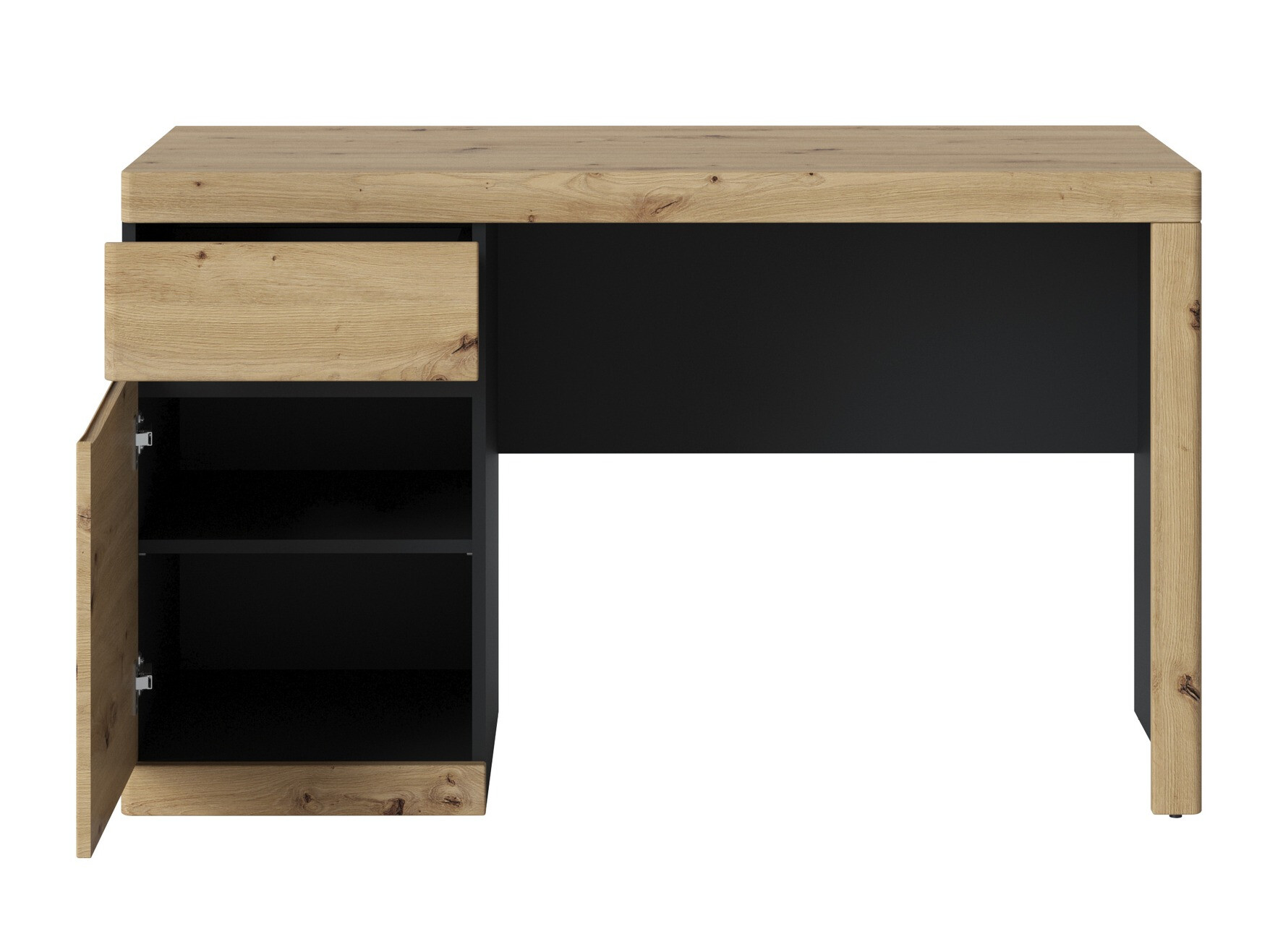 Kancelarijski sto Venlori 120 (Antricit (ugalj) + Zanatski hrast)