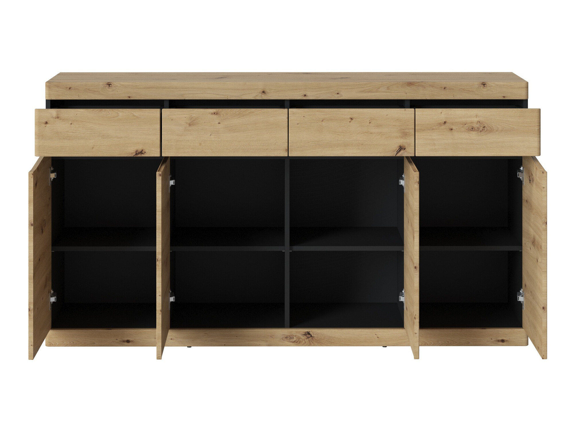 Komoda Venlori 124 (Antricit (ugalj) + Zanatski hrast)