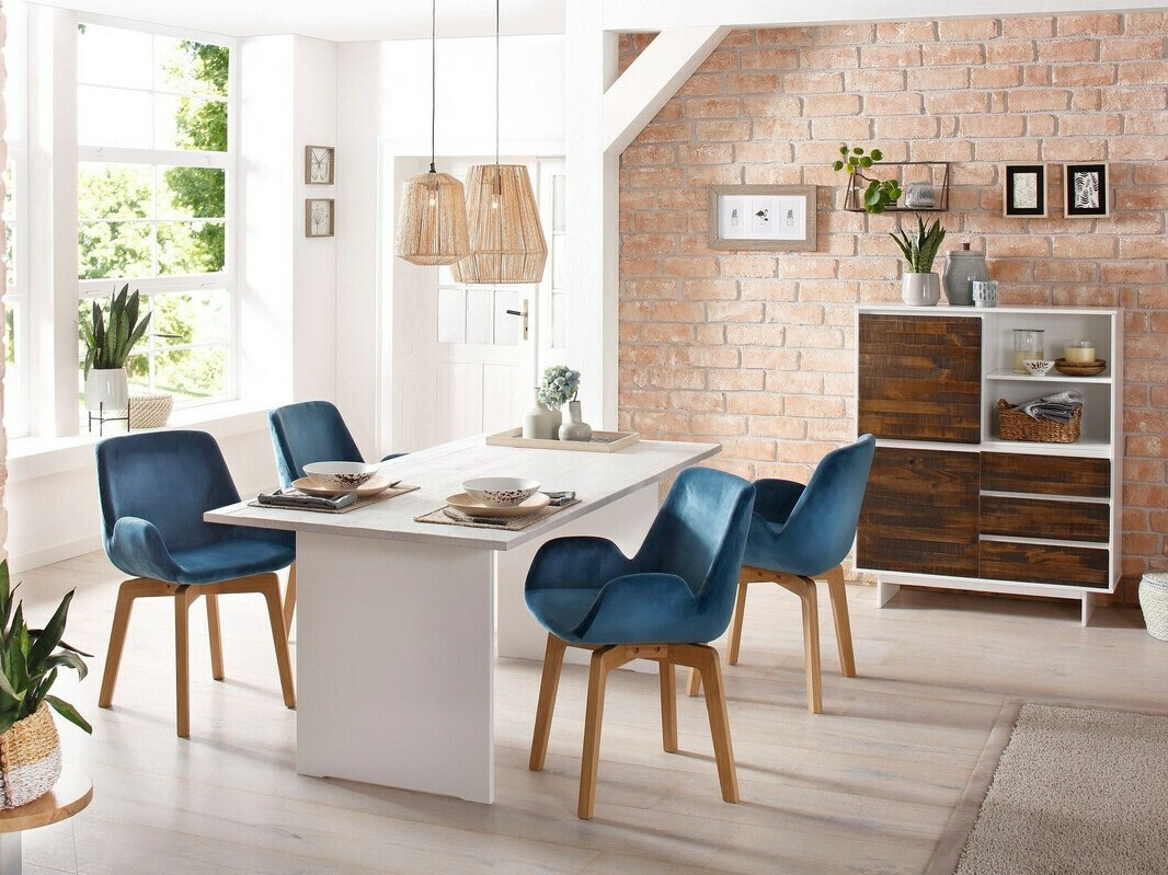 Komoda Denton 213 (Belo + Smeđa)
