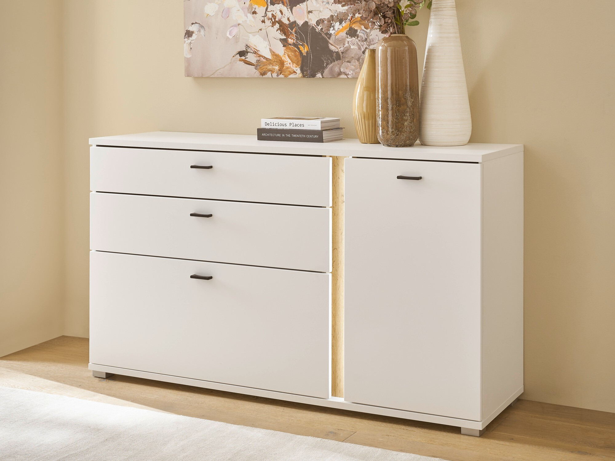 Komoda Avimavi 106 (Belo + Hrast Votan)