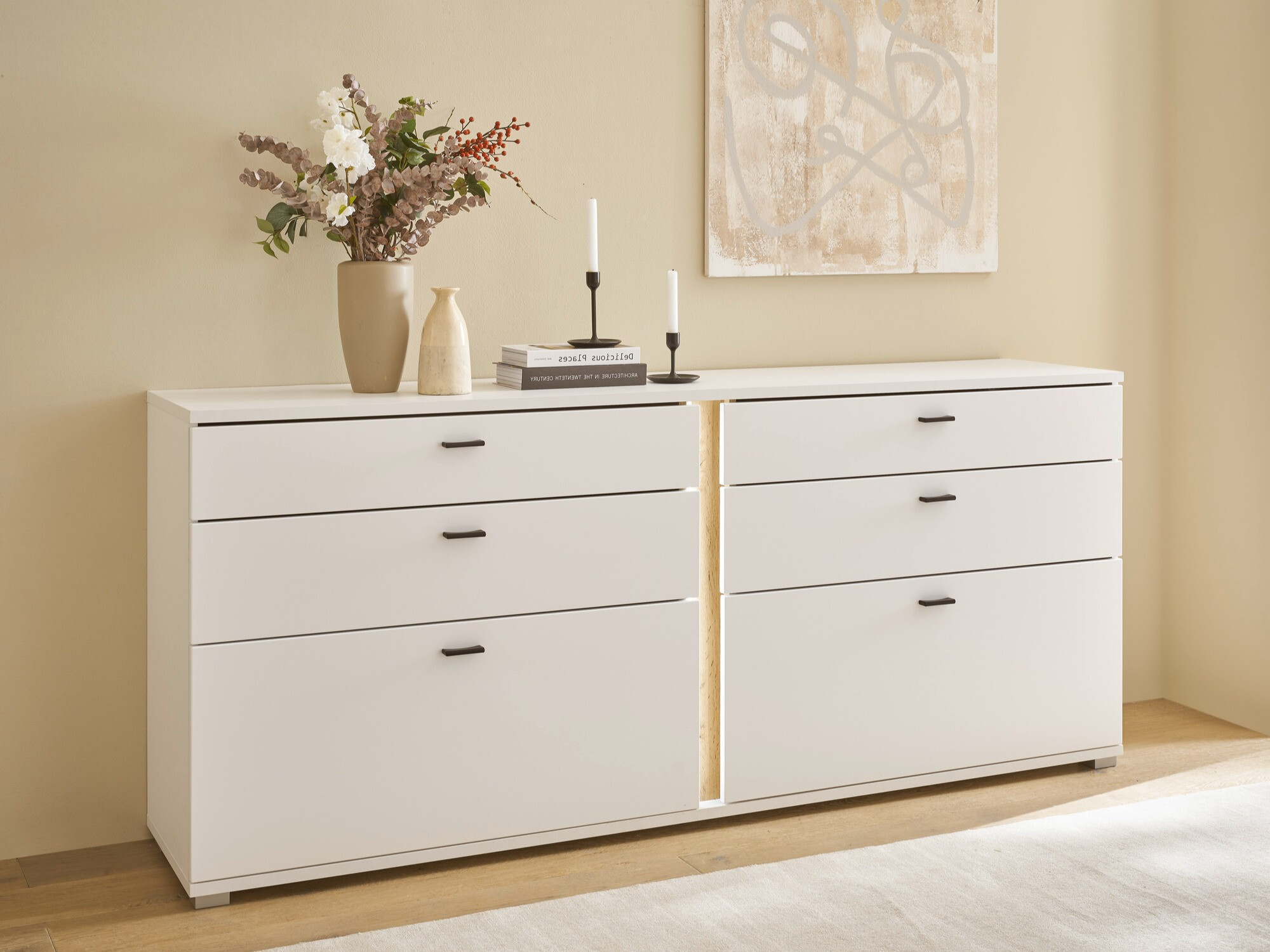 Komoda Avimavi 107 (Belo + Hrast Votan)