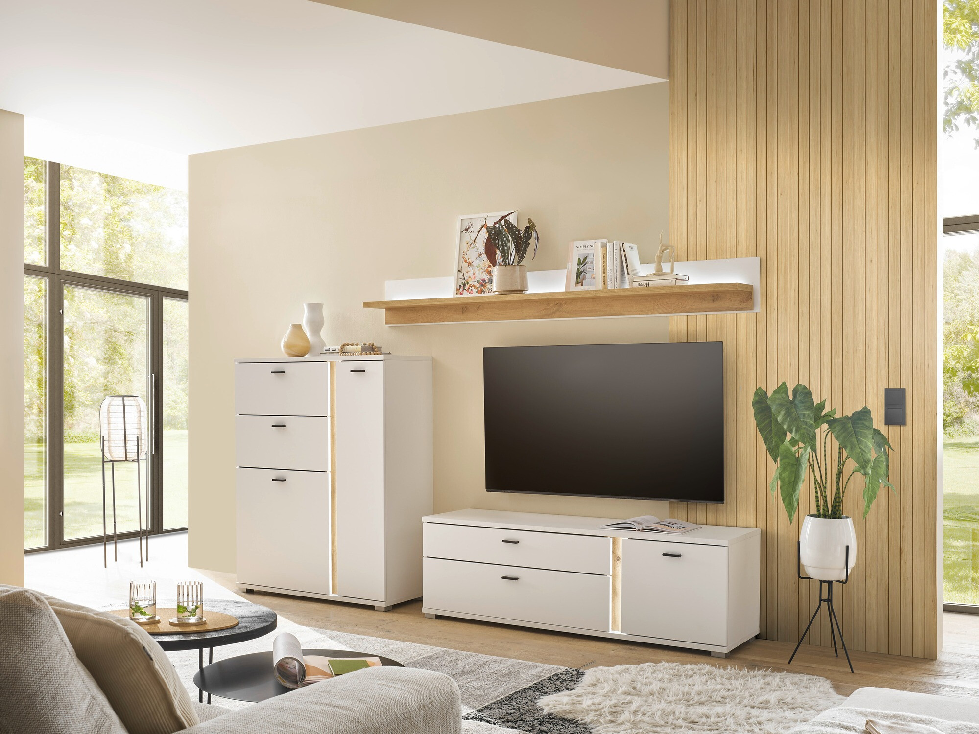 Komoda Avimavi 108 (Belo + Hrast Votan)