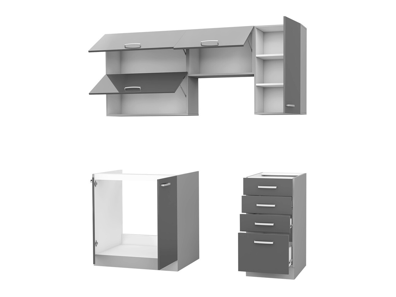 Modularni kuhinjski set Multi White 125