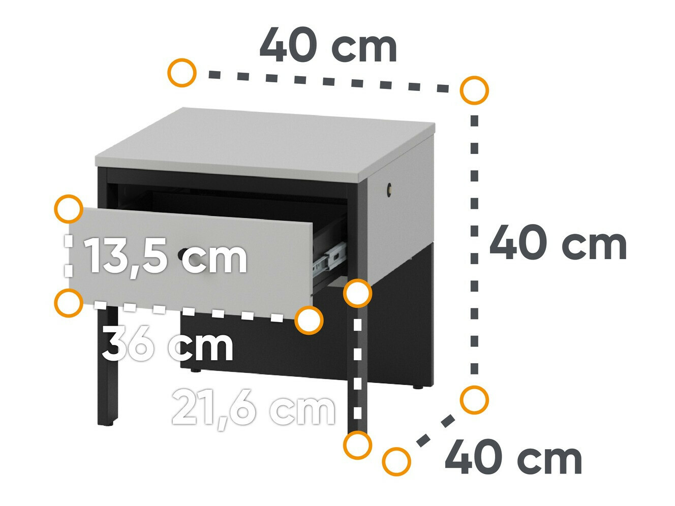 Noćni ormarić Almela 104