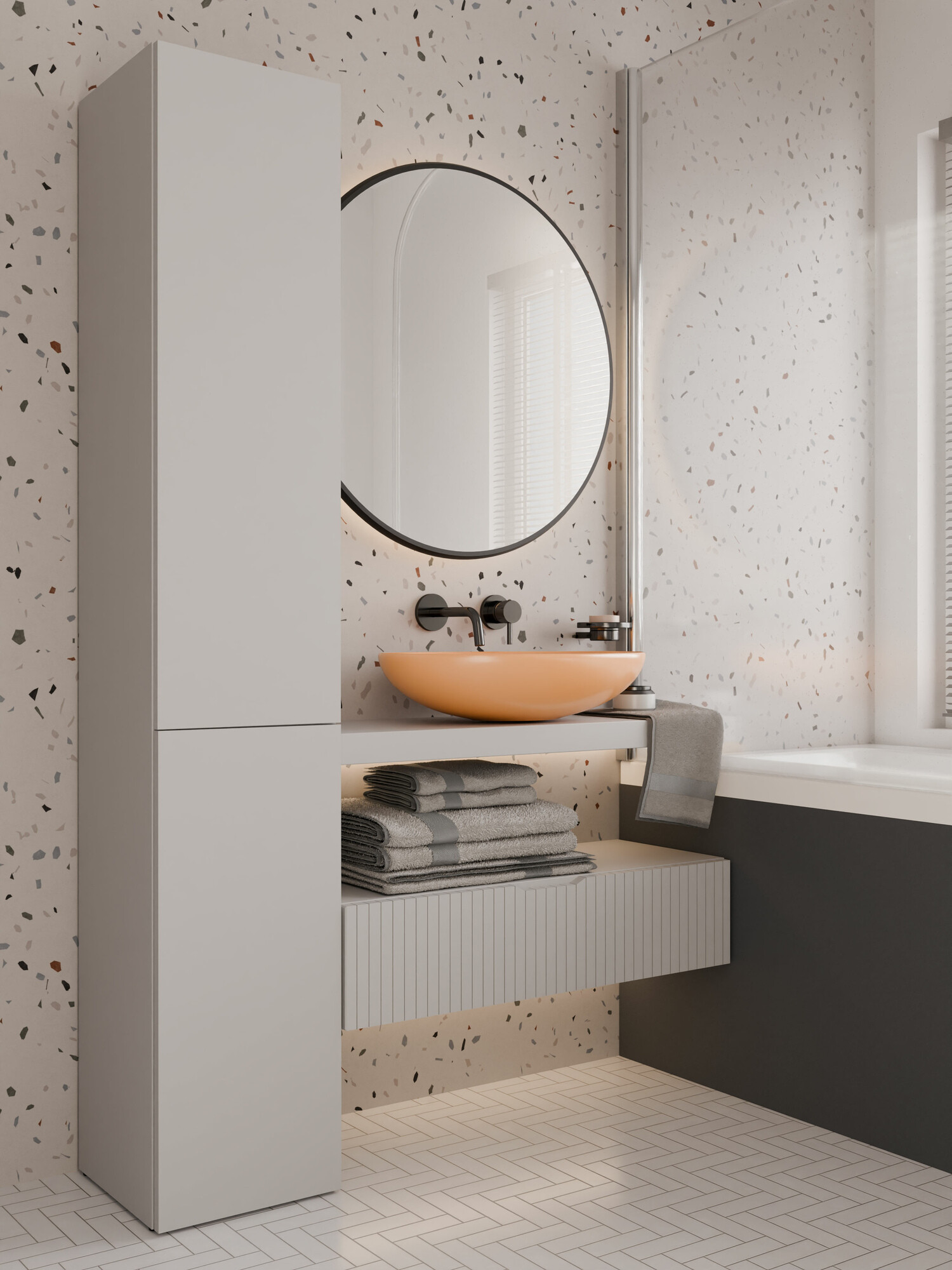 Samostojeći kupatilski ormarić Nolmaru 111 (Kašmir)