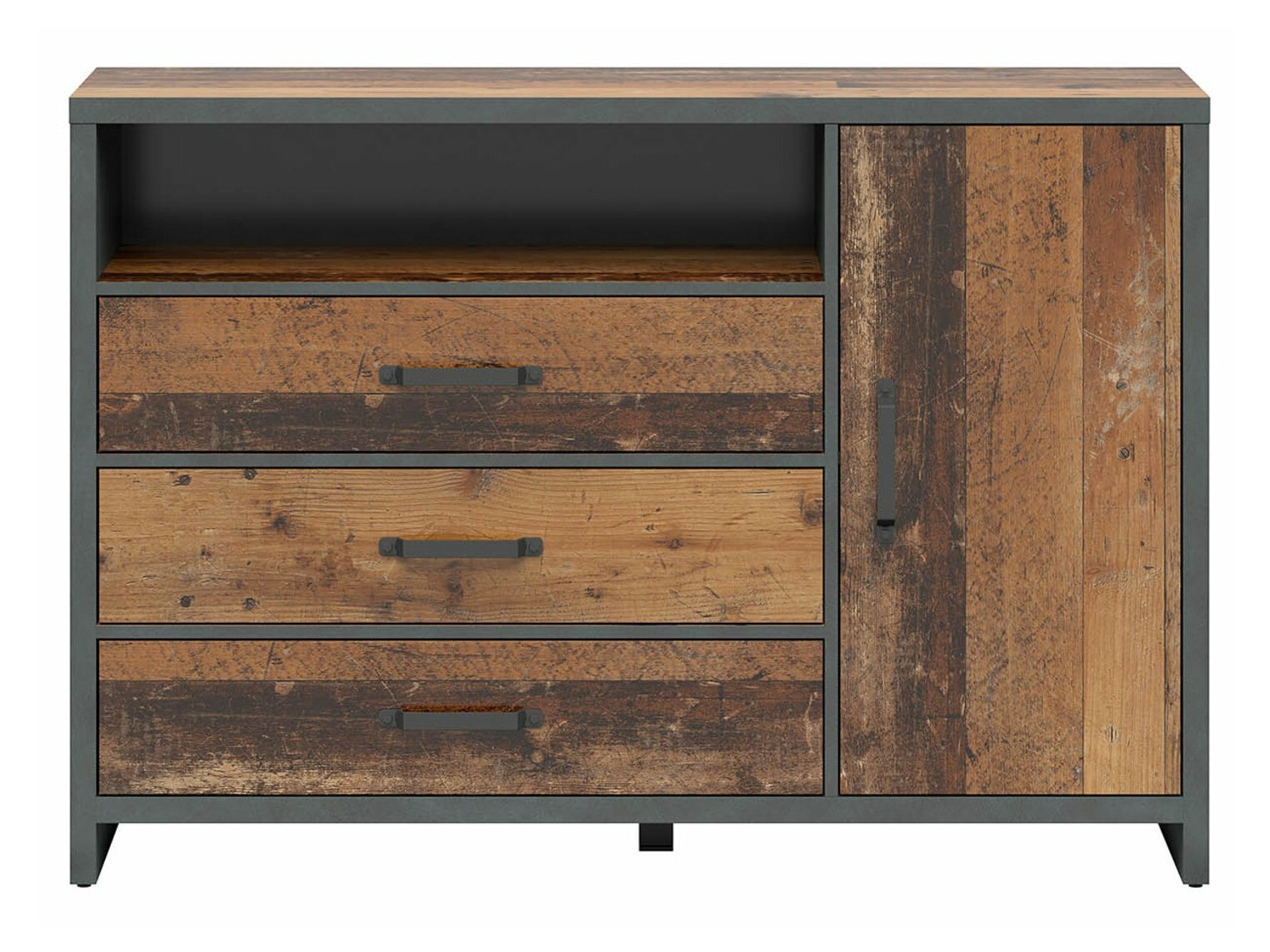 Komoda Belsera 101 (Braon + Matera siva)