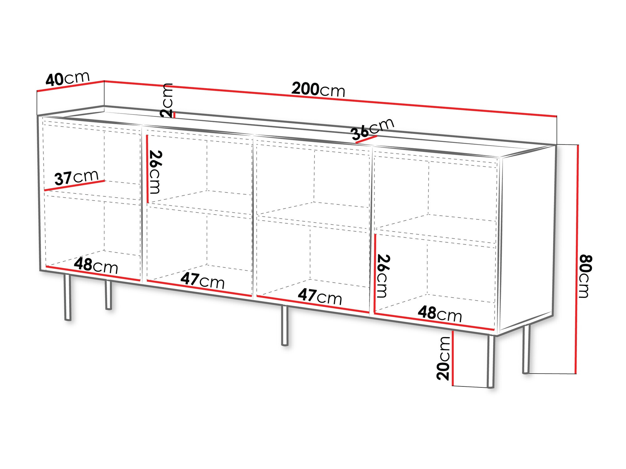 Ormarić Mortali 101 (Crno)