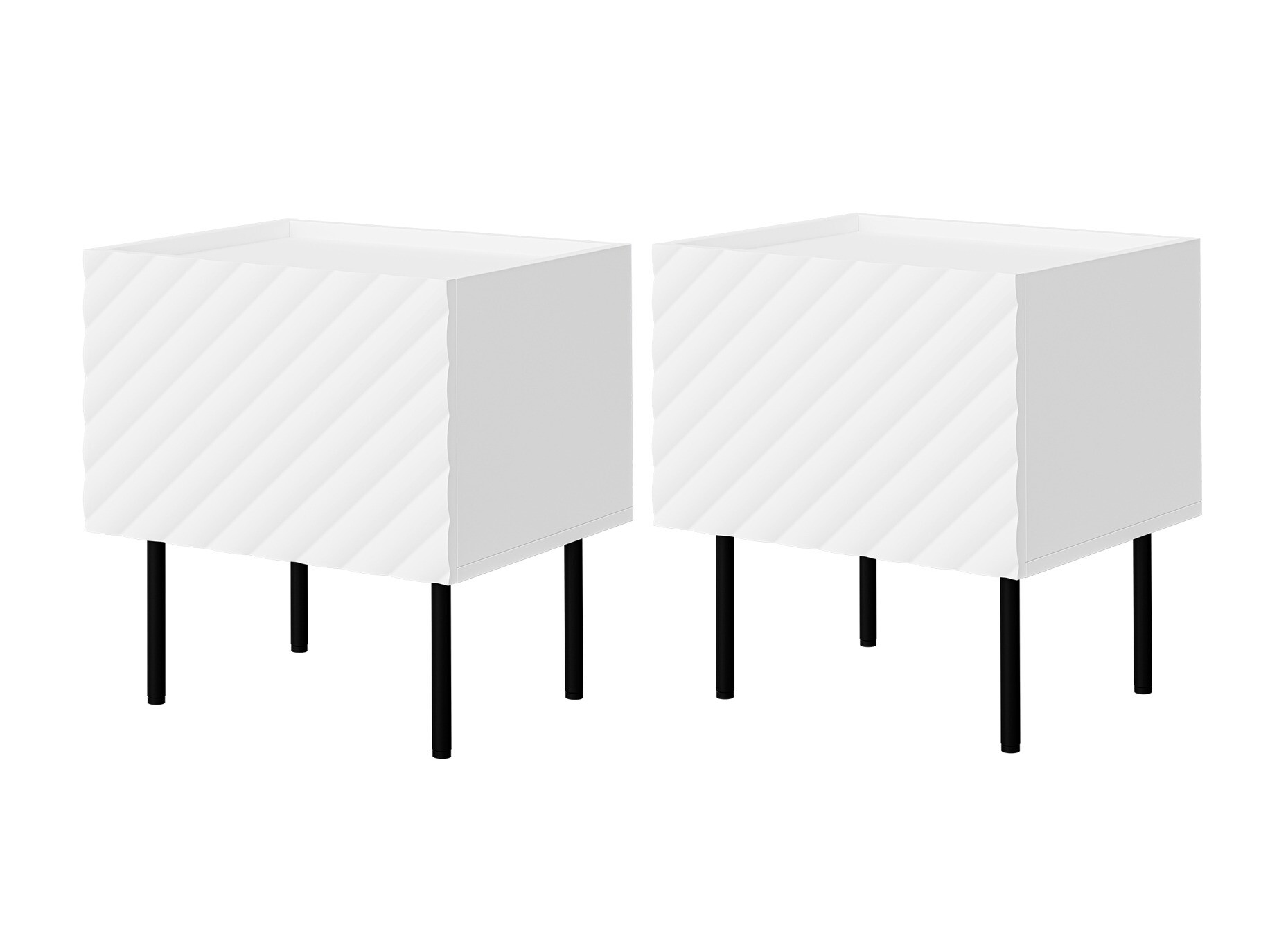 Set noćnih ormarića Sillen (Belo)