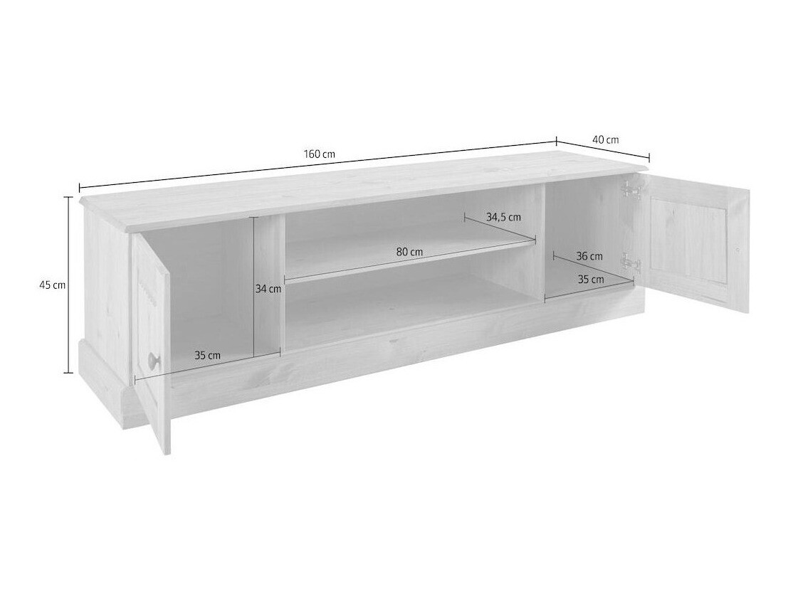 TV komoda Caltola 100 (Belo)