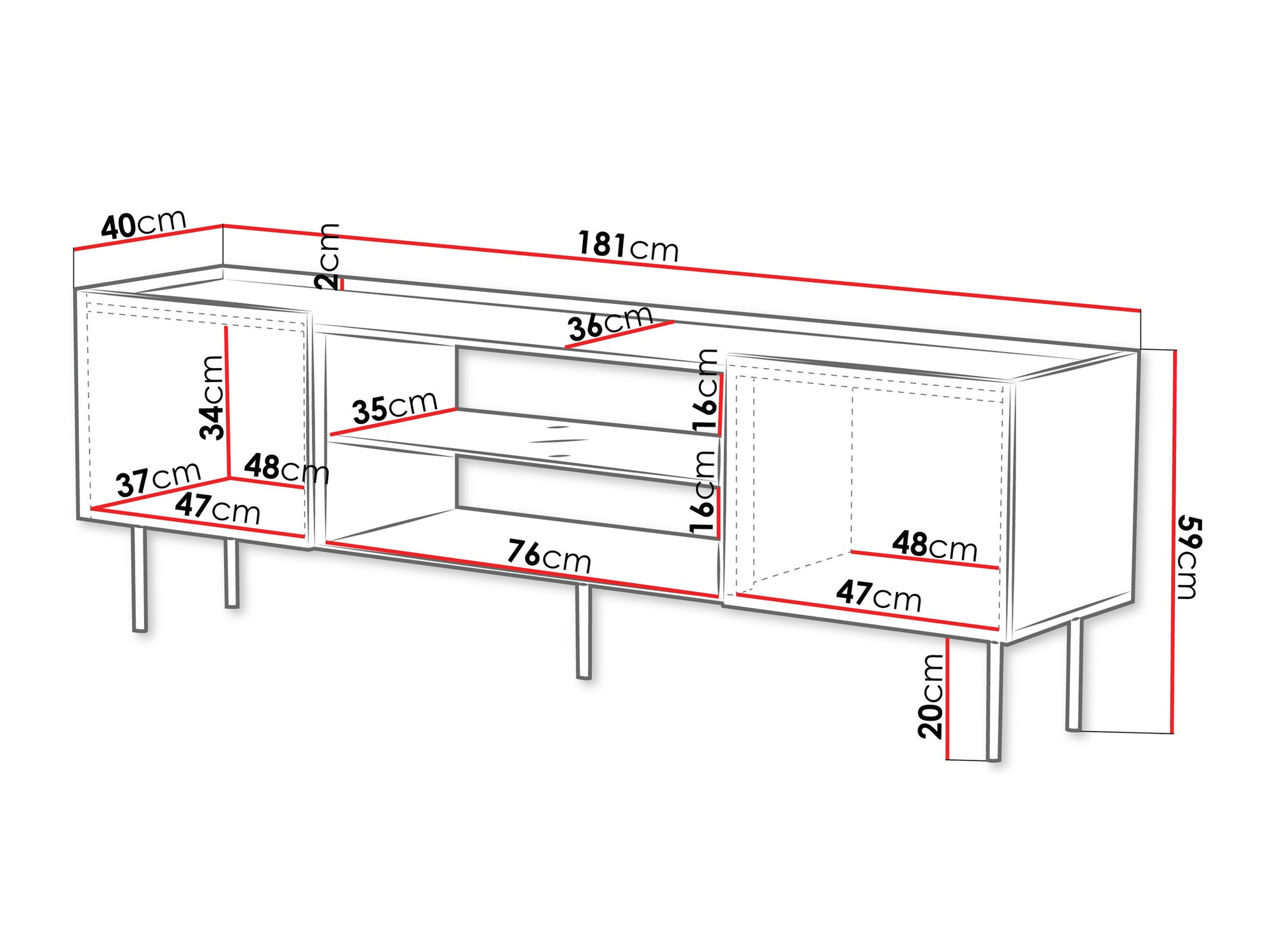 TV sto Mortali 105 (Crno)
