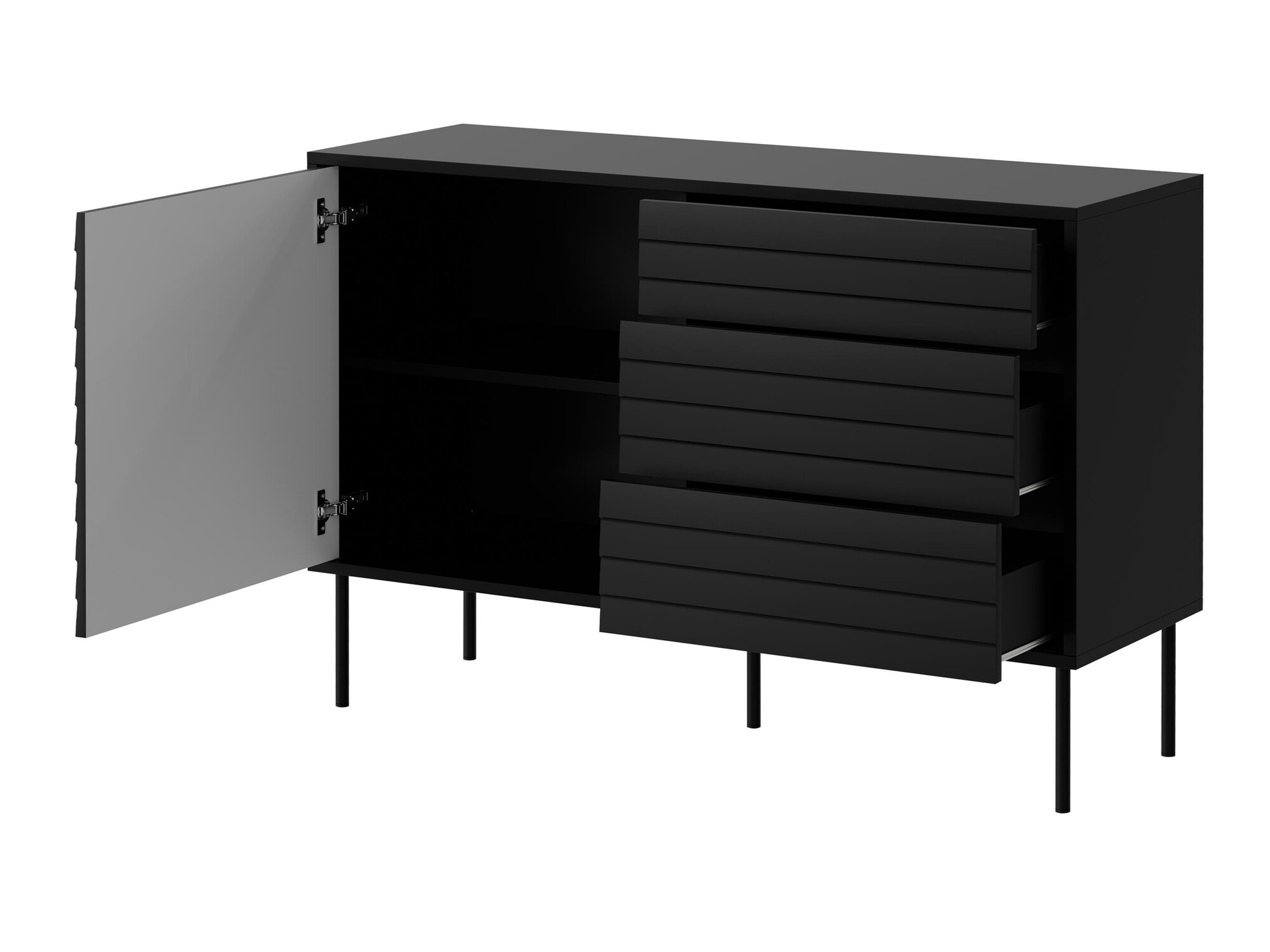 Set za dnevnu sobu Flosoru 110 (Crno)