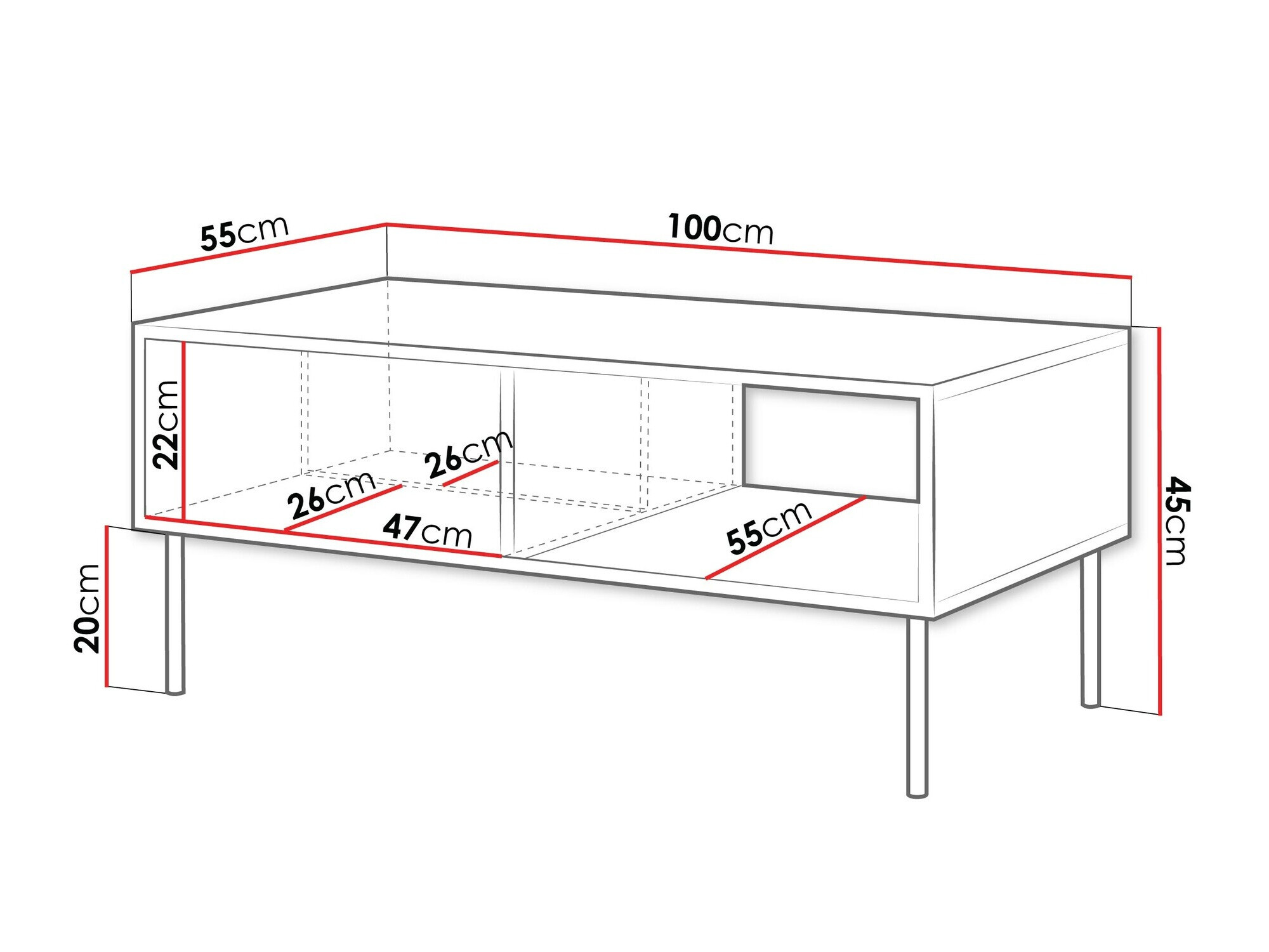 Stočić za kafu Flosoru 103 (Crno)