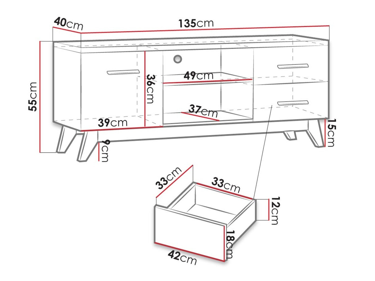 TV komoda Sorvera 102