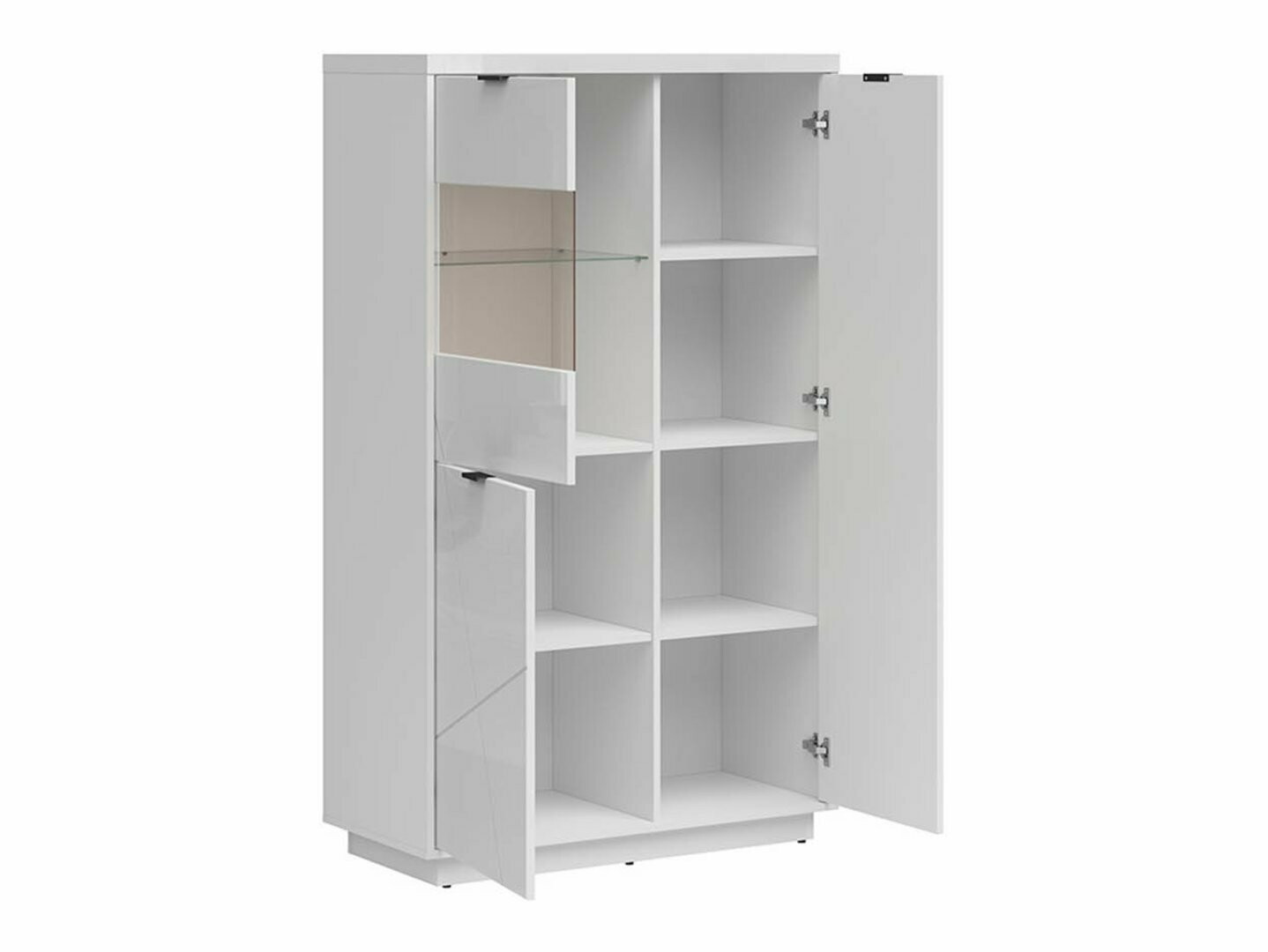 Polica Fivale 103 (Sjajno belo + Belo)