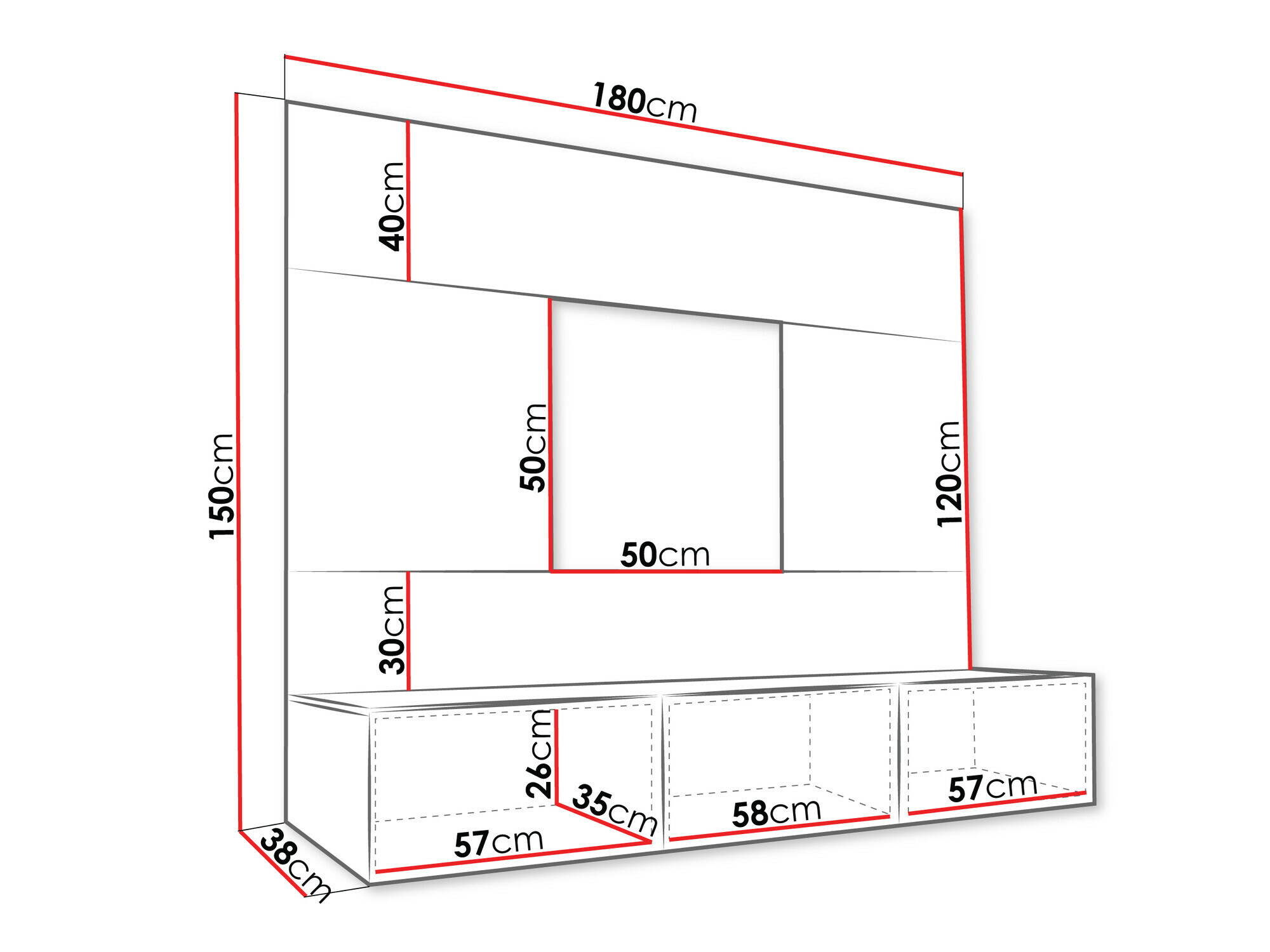 Set za dnevnu sobu Comfivo 370 (Crno + Crni mermer)