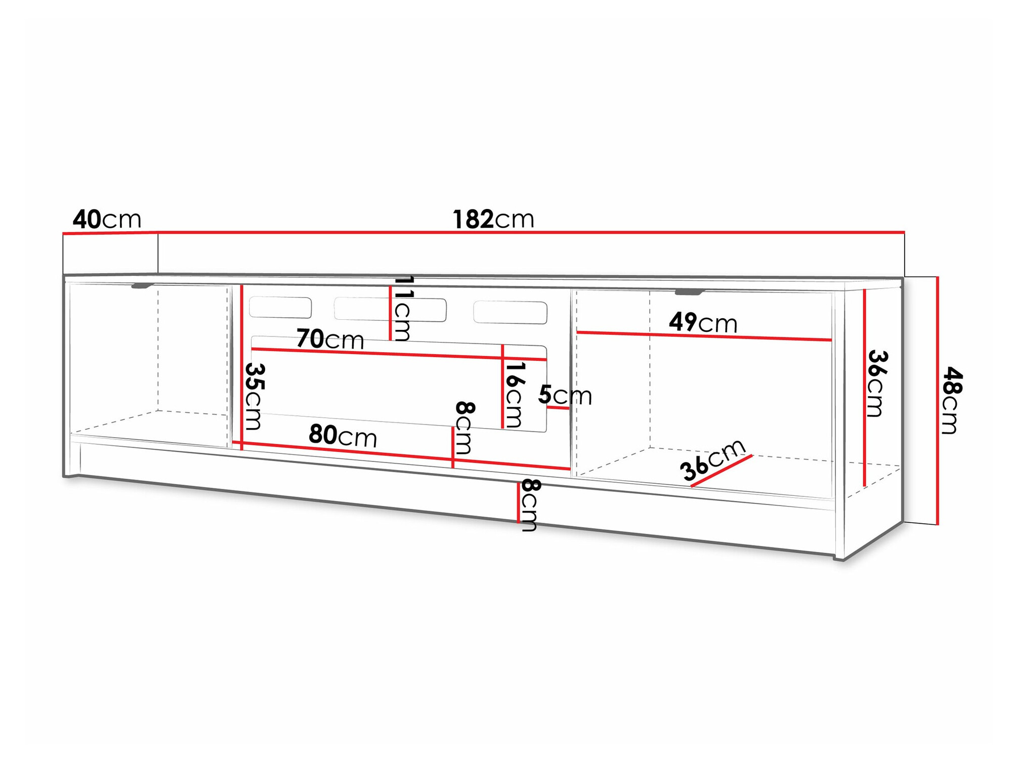 TV sto Comfivo Larmire 109 (Belo)