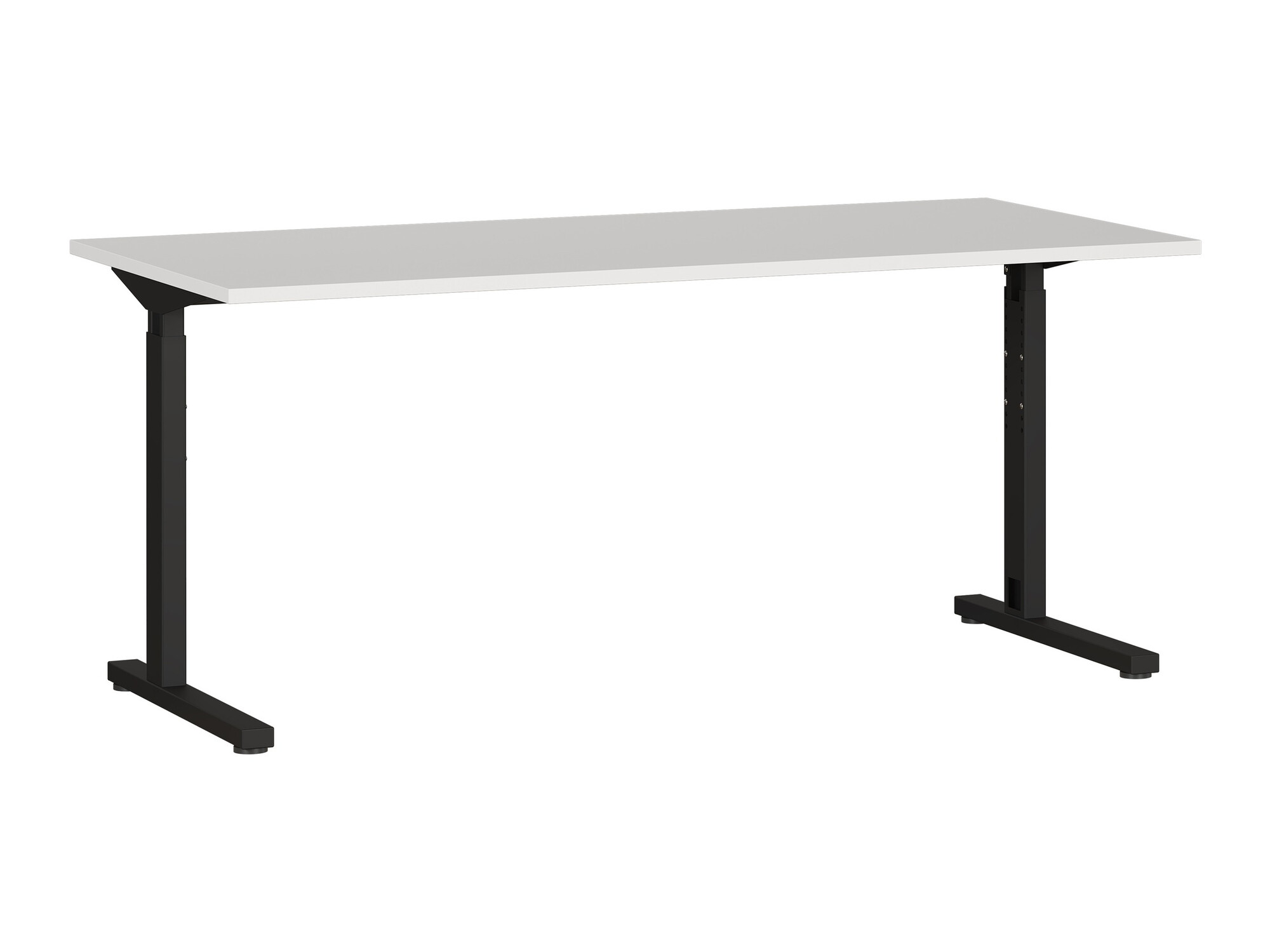 Kancelarijski sto Lartesi 106 (Svetloosiva + Crno)