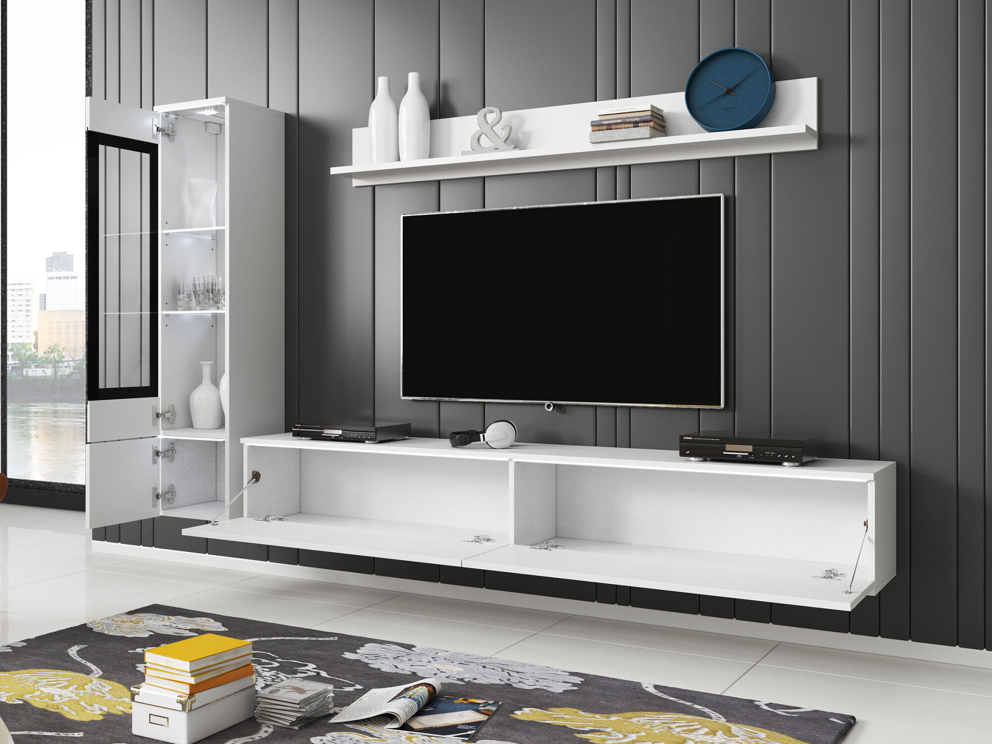 Set za dnevnu sobu Mirfivo 100 (Grafit)