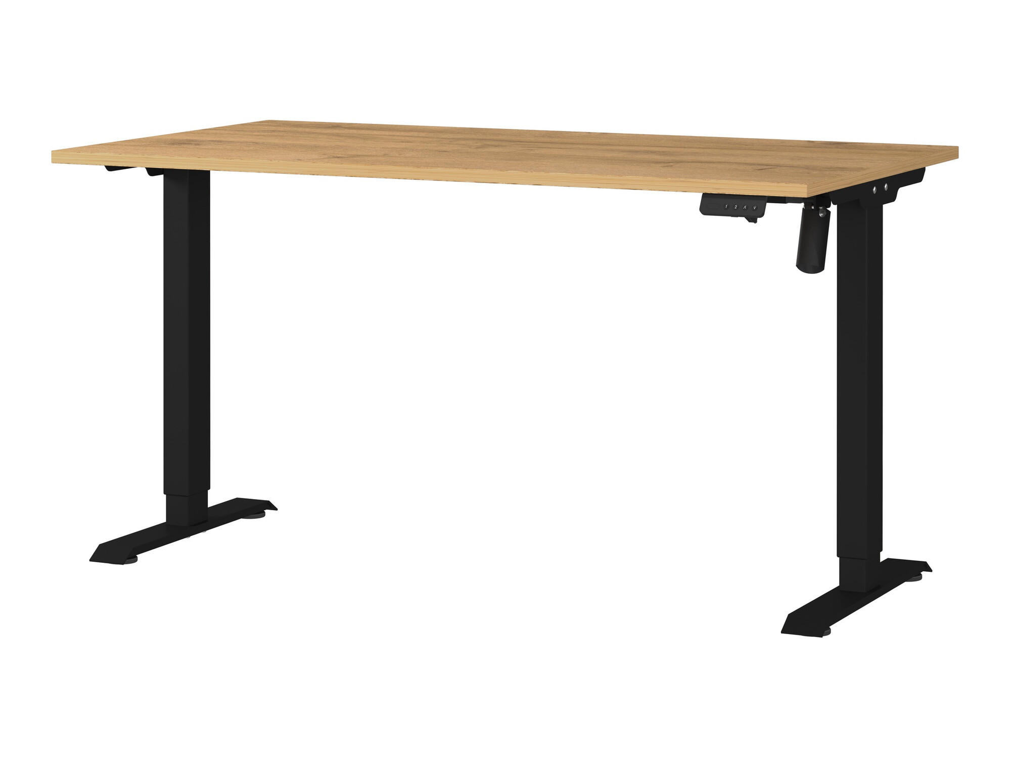 Sto sa podesivom visinom Lartesi 116 (Unuk hrast + Crno)