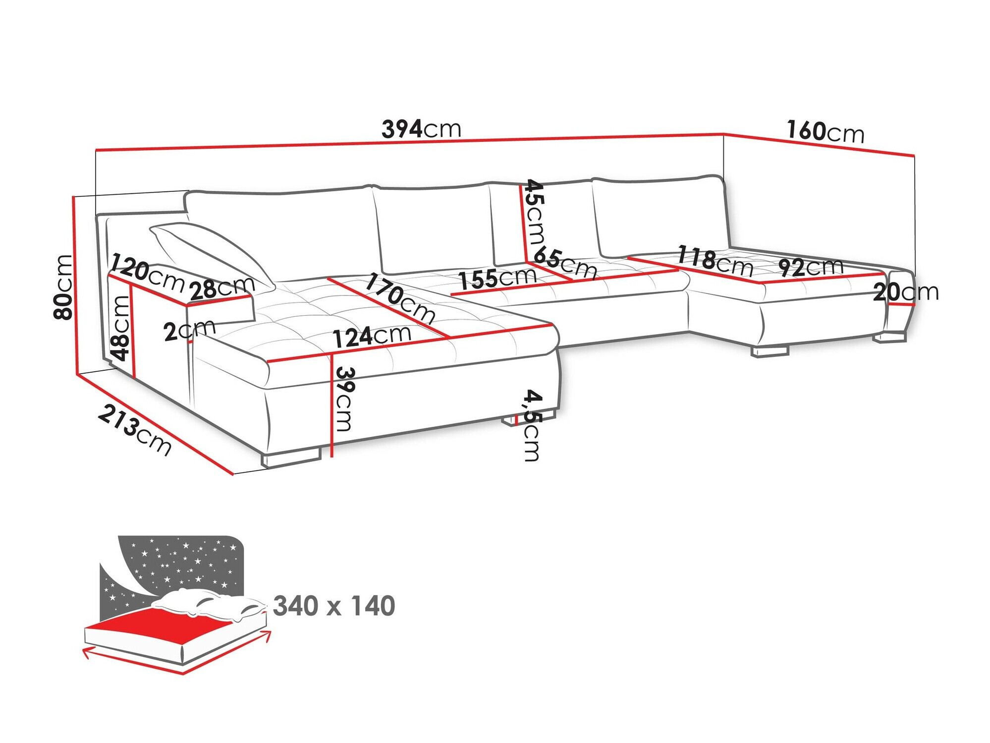 Ugaona sofa Comfivo 248 (Baloo 2074)