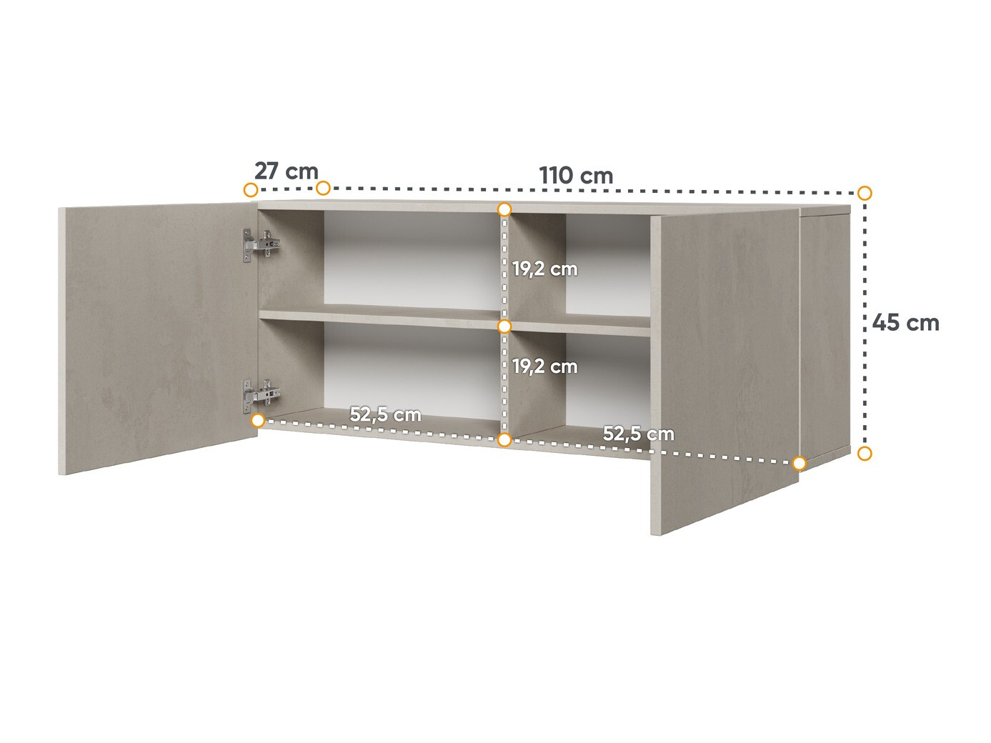 Zidni ormarić Orlbale 135