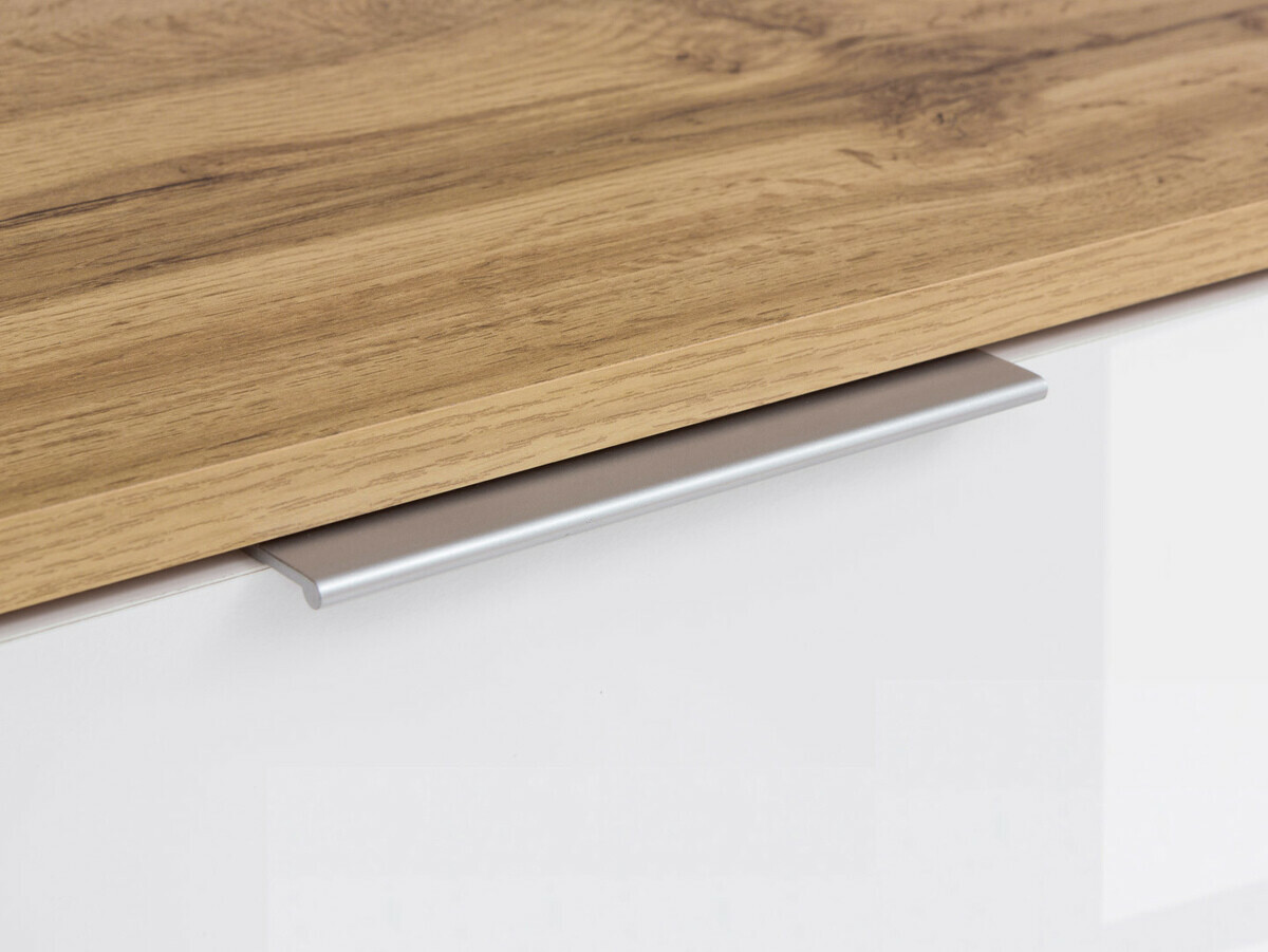 Komoda Tivetra 102 (Hrast Votan + Sjajno belo)