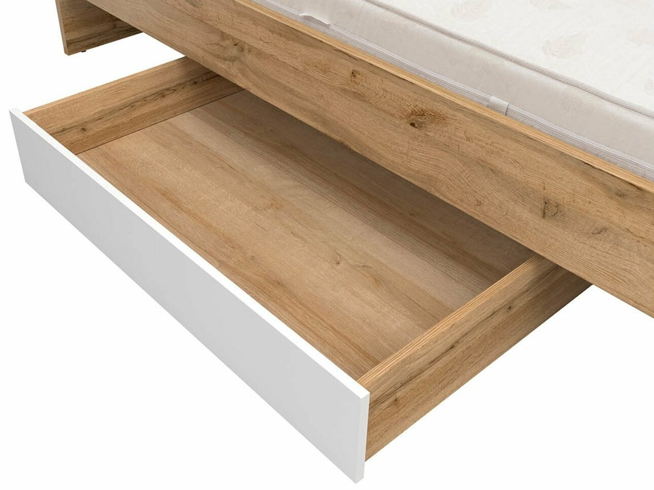 Skladište Tivetra 122 (Hrast Votan + Sjajno belo)