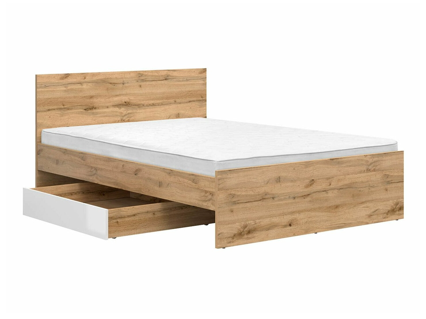 Skladište Tivetra 122 (Hrast Votan + Sjajno belo)