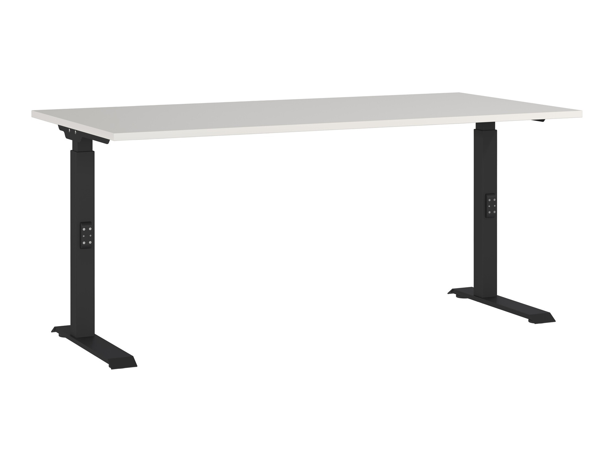 Kancelarijski sto Eliromo 123 (Svetloosiva + Crno)