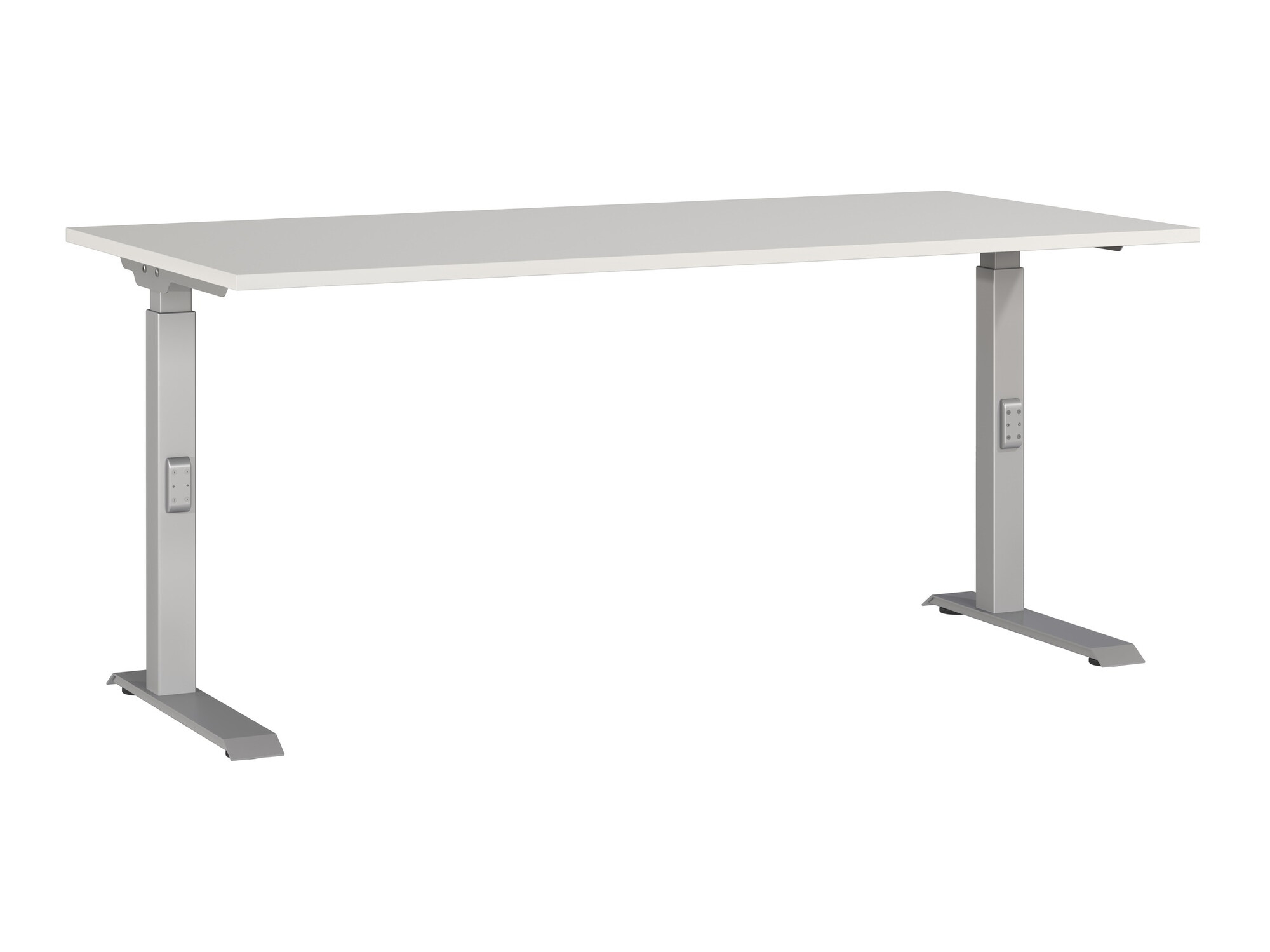 Kancelarijski sto Eliromo 123 (Svetloosiva + Srebrna)