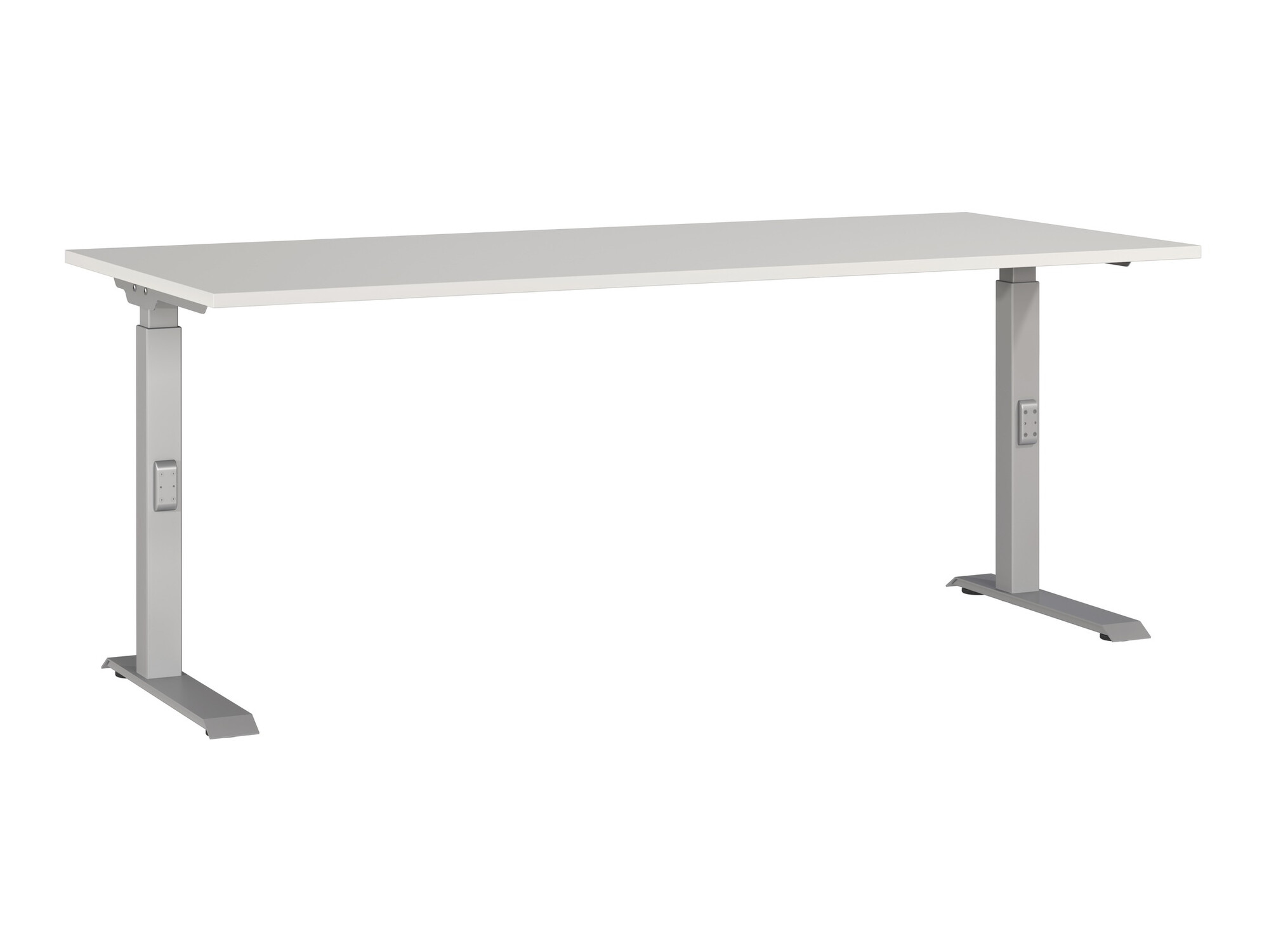 Kancelarijski sto Eliromo 124 (Svetloosiva + Srebrna)