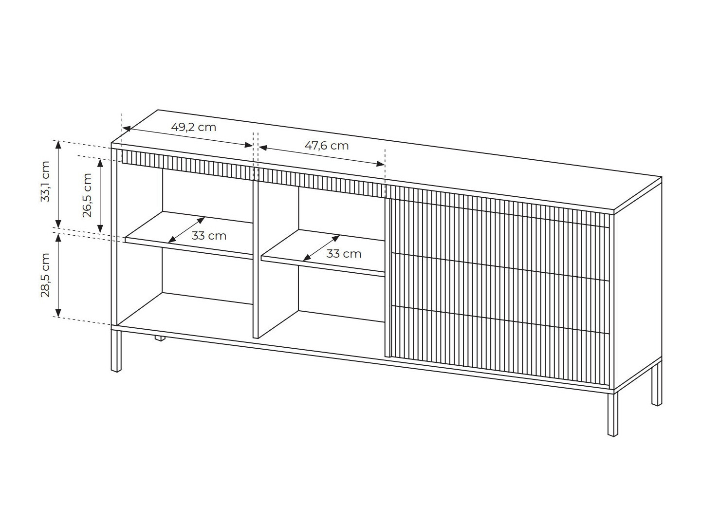 Komoda Romfele 102 (Bež)
